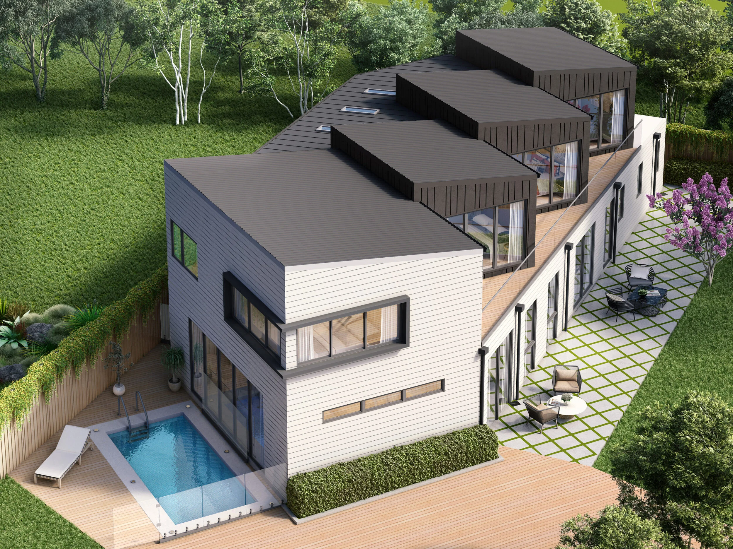 New built and subdivision, Murrays Bay, Auckland