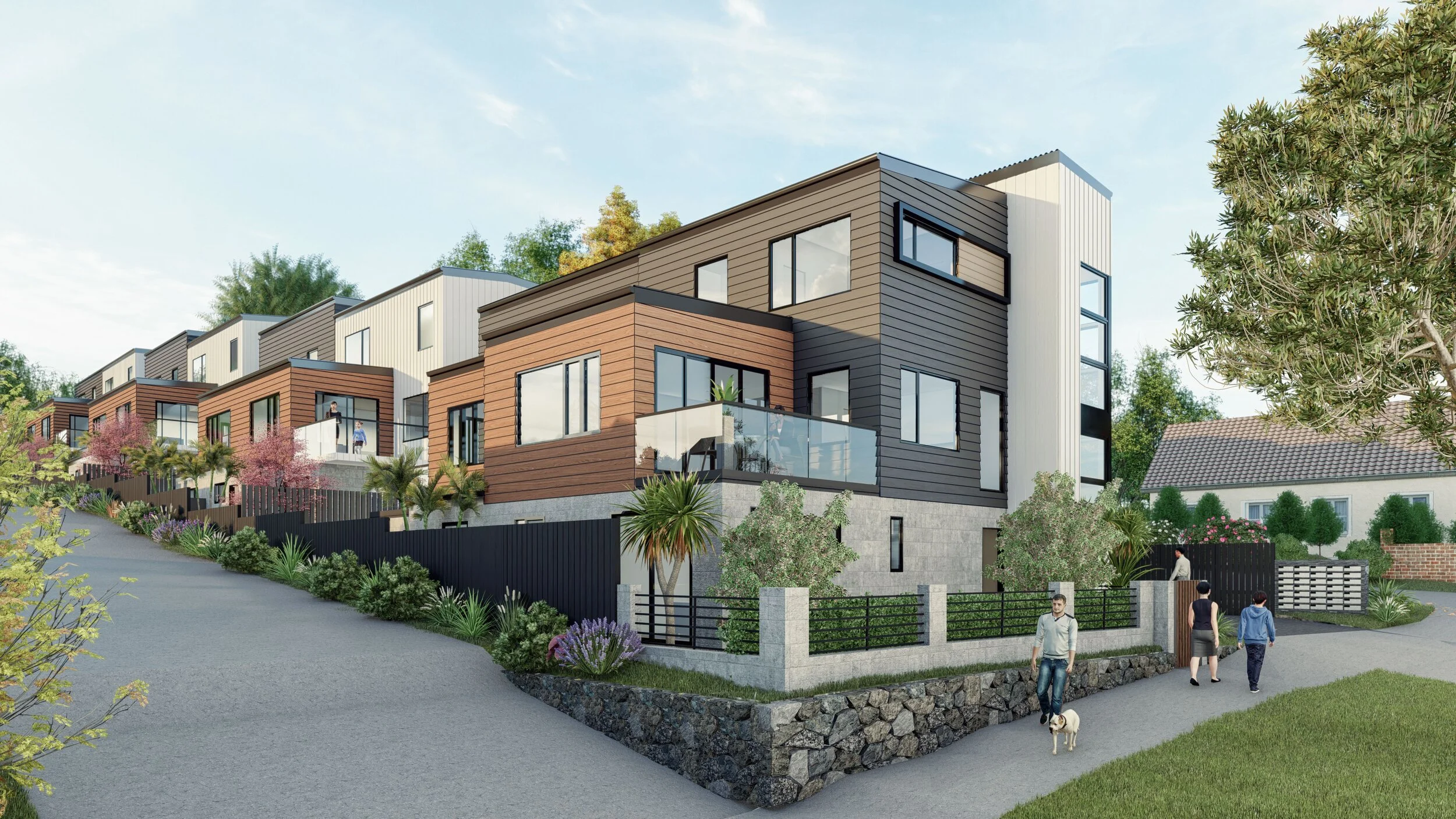 Eight residential units land use and subdivision development, Mission Bay, Auckland