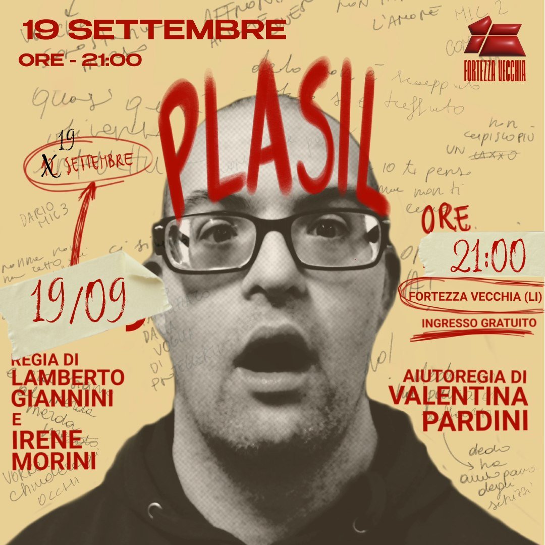 ✨ 19 SETTEMBRE - ORE 21:00 ✨

Il nome della compagnia presenta:
PLASIL 💊

🎬 Regia:
@lamberto.gianninip
@irene.morini

Aiutoregia:
@tinapardini

👤 @ilnomedellacompagnia

🎟 Per rimanere aggiornata/o ed acquistare il tuo biglietto visita il nostro s