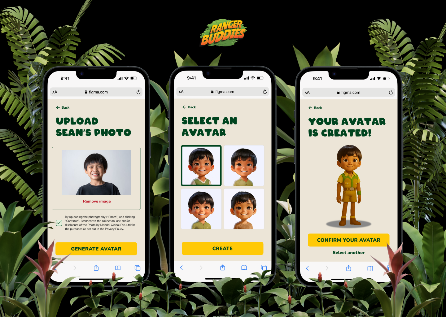 AI Avatar Personalisation for Ranger Buddies
