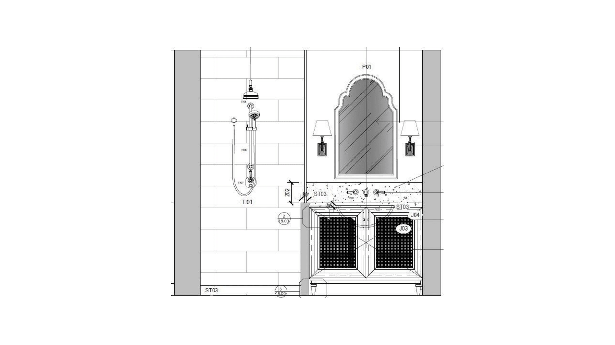 BATHROOM ELEVATION 