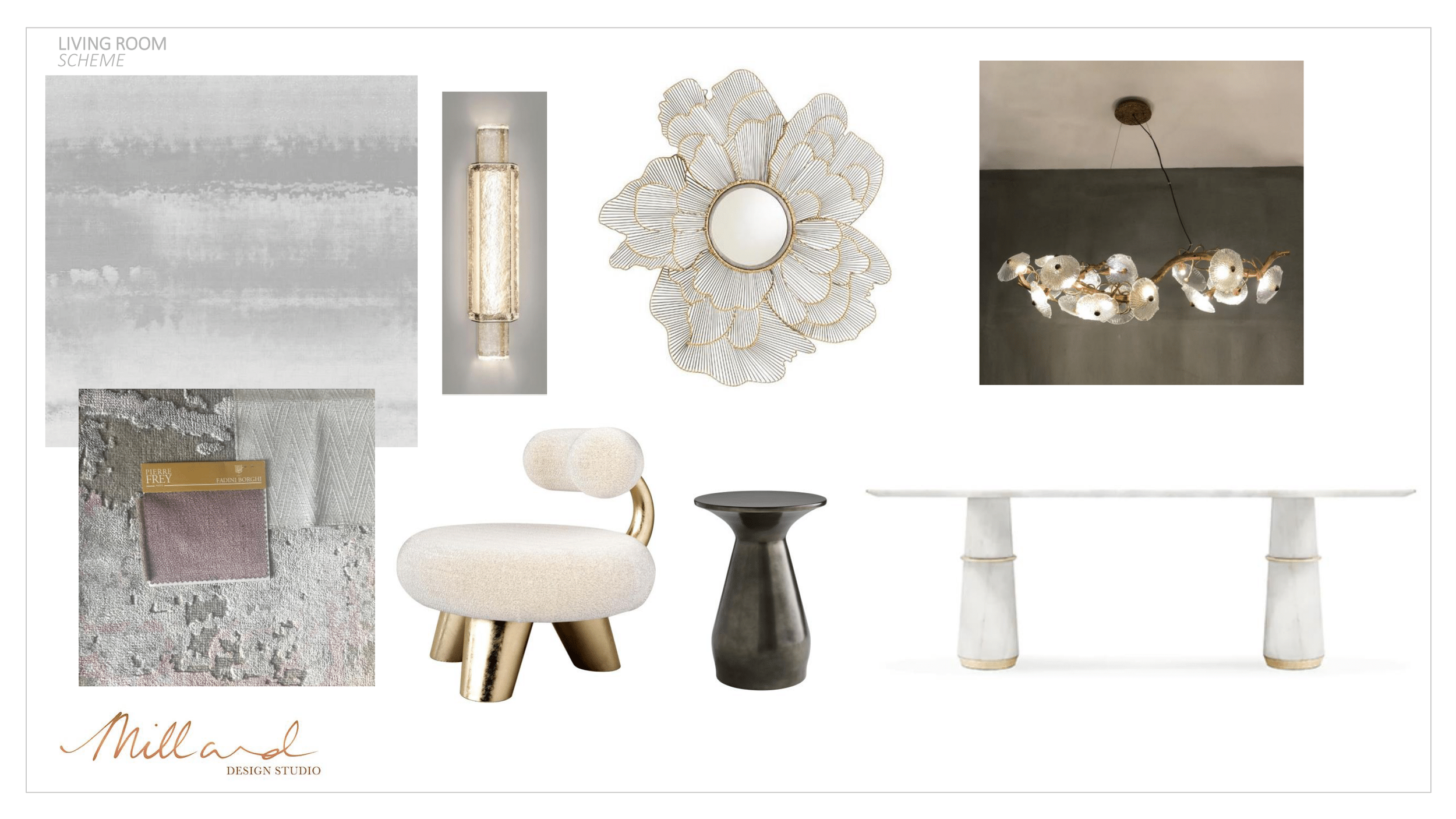 DESIGN DECORATIVE SCHEME: LIVING ROOM 