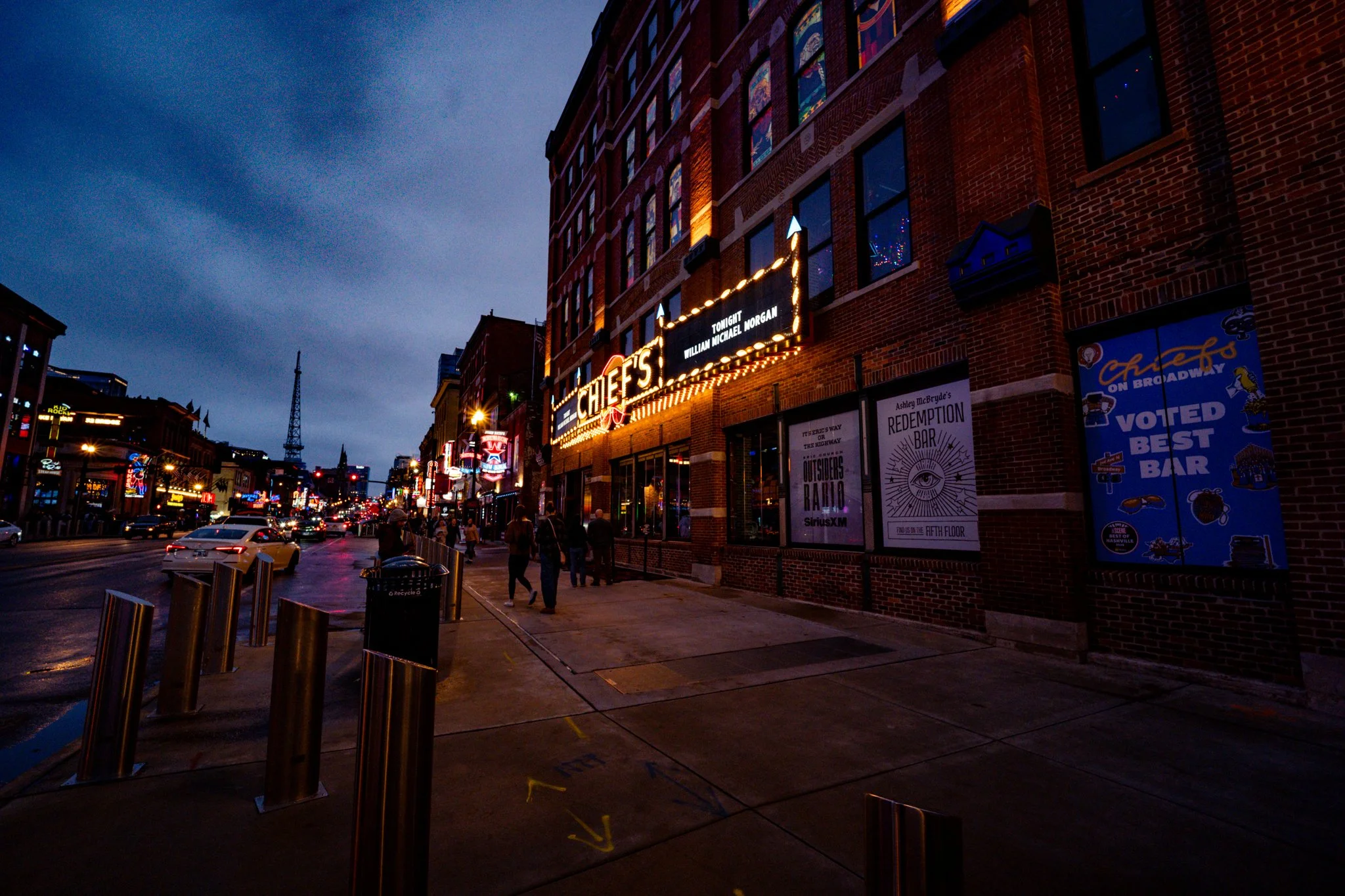 Eric Church's bar, Chiefs on Broadway in Nashville