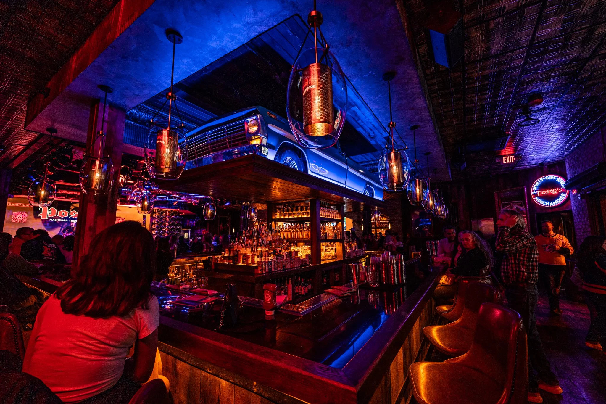 Post Malone's Postys bar on Broadway in Nashville