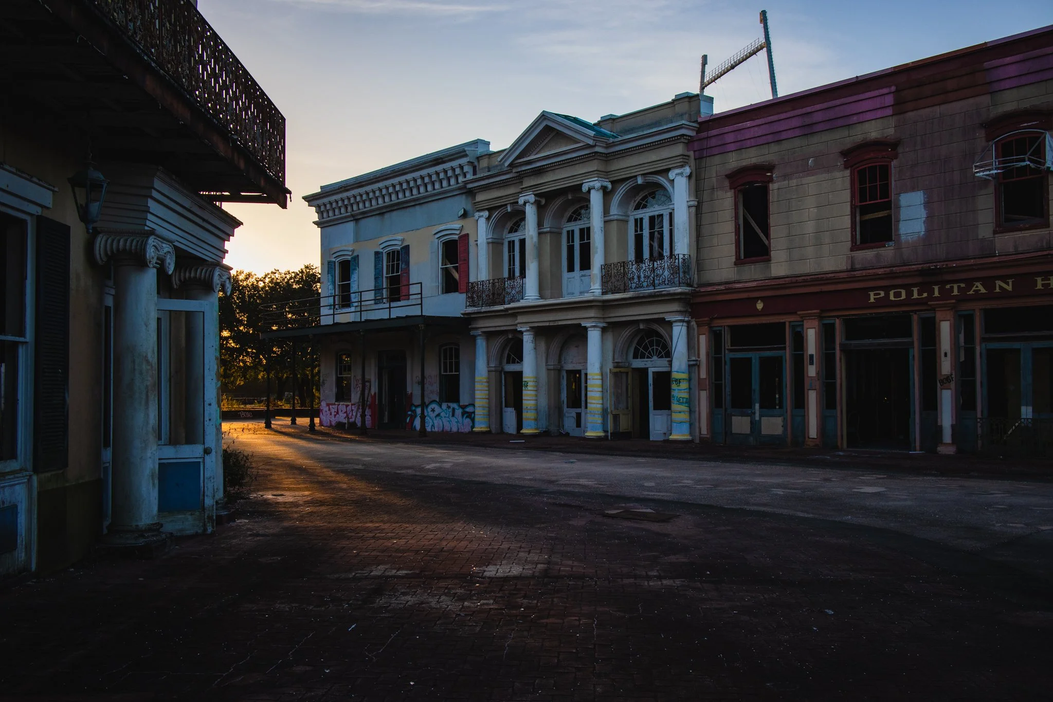 main street sunset