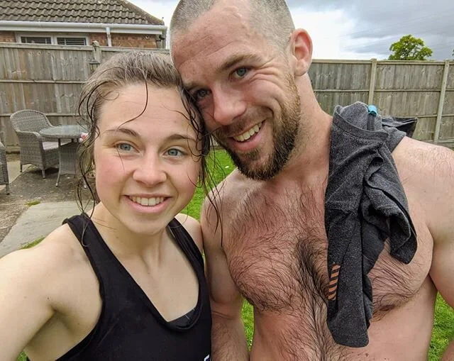 Time: 51.10 for 1000 burpees! We had some amazing cheerleaders, comments, emotional support dog, and a spot of rain to cool us off. I think the tally overall stands at 4100 basepoint birthday burpees!! 😱😱 #birthdayburpees #community #crossfit