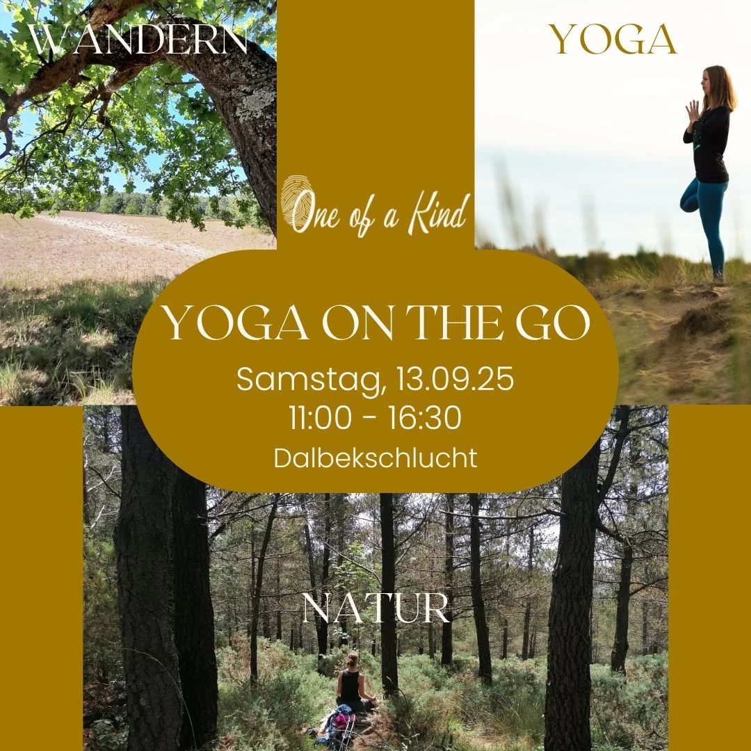 🌳🧘 YOGA ON THE GO 🥾 am 13.09.2025 &ndash; Here we go again!

Ich freu mich jedes Mal riesig bei YOGA ON THE GO zwei Dinge zu kombinieren, die ich absolut liebe:
WANDERN &amp; YOGA

Wir wandern wir bei diesem Event am 13.09.25 wieder im S&uuml;d-Os
