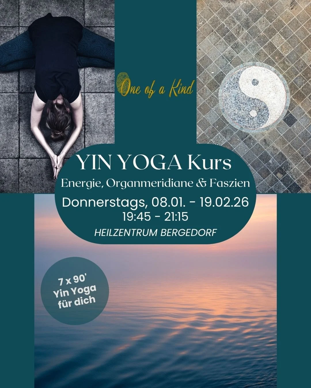 ☯️ YIN YOGA Kurs &ndash; Energie, Organmeridiane &amp; Faszien ✨ ab 08.01.26 ✨

Bis 23.11. noch Early Bird! 🐦

Dein (Wieder-)Einstieg ins Yin Yoga &ndash; diesen sanften Yogastil &ndash; mit viel Wissen rund um die Organmeridiane der TCM, Energielei