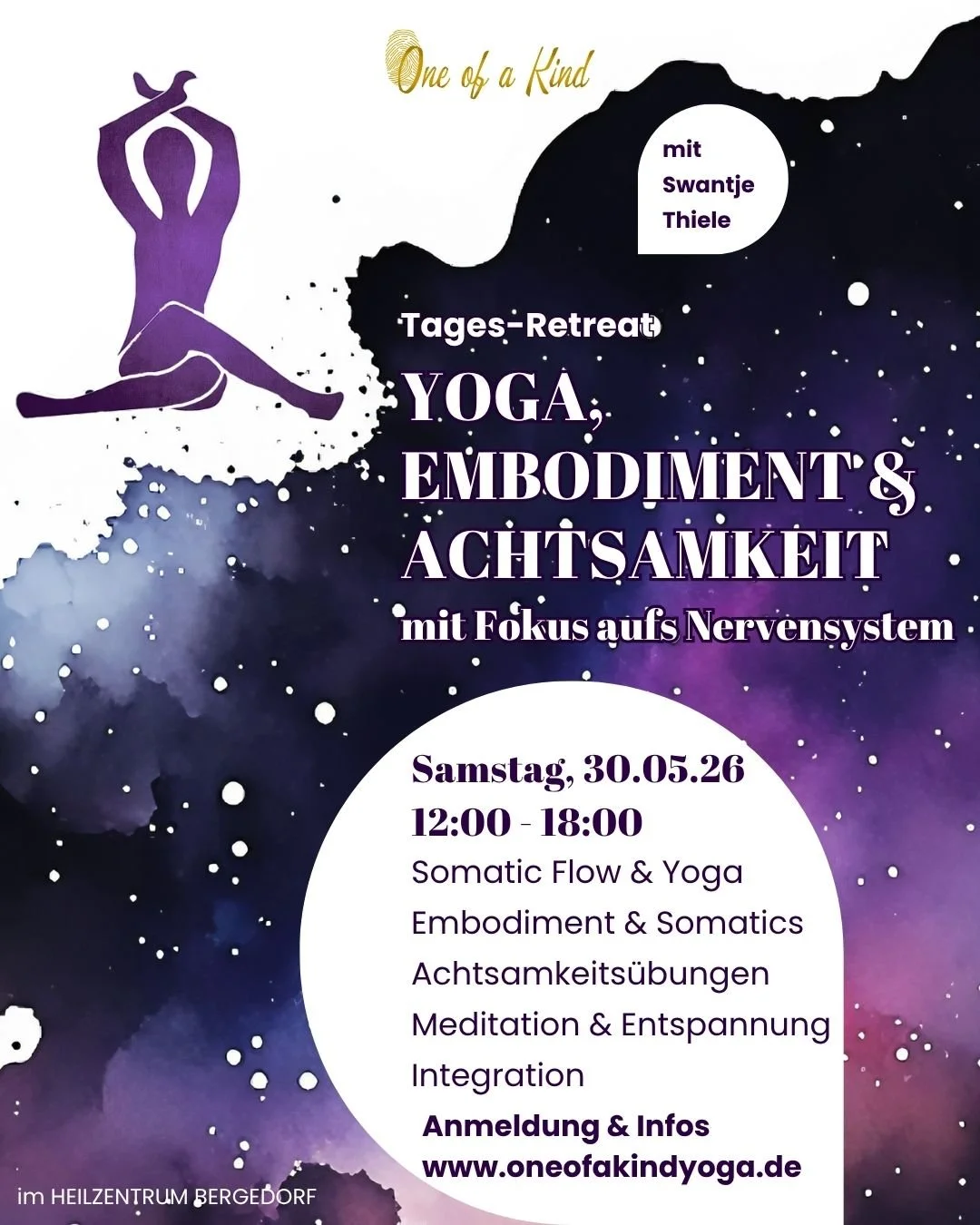 🕉️😌🧘 YOGA, EMBODIMENT &amp; ACHTSAMKEIT &ndash; Tages-Retreat mit Fokus aufs Nervensystem am 30.05.2026

Ein Samstag nur f&uuml;r dich, um wieder mehr ins Sp&uuml;ren und Landen bei dir selbst zu kommen und dein Nervensystem besser kennen- und ver