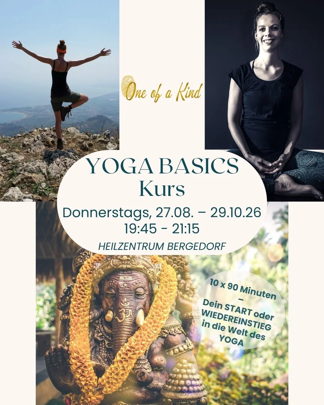 🧘&zwj;♂️ YOGA BASICS Kurs vom 27.08. - 29.10.2026 🧘&zwj;♂️ &ndash; Dein Start oder Wiedereinstieg in die Welt des Yoga!

Du wolltest schon immer einmal Yoga ausprobieren oder hast erst k&uuml;rzlich mit Yoga angefangen? Bei Pranayama, Uttanasana &a