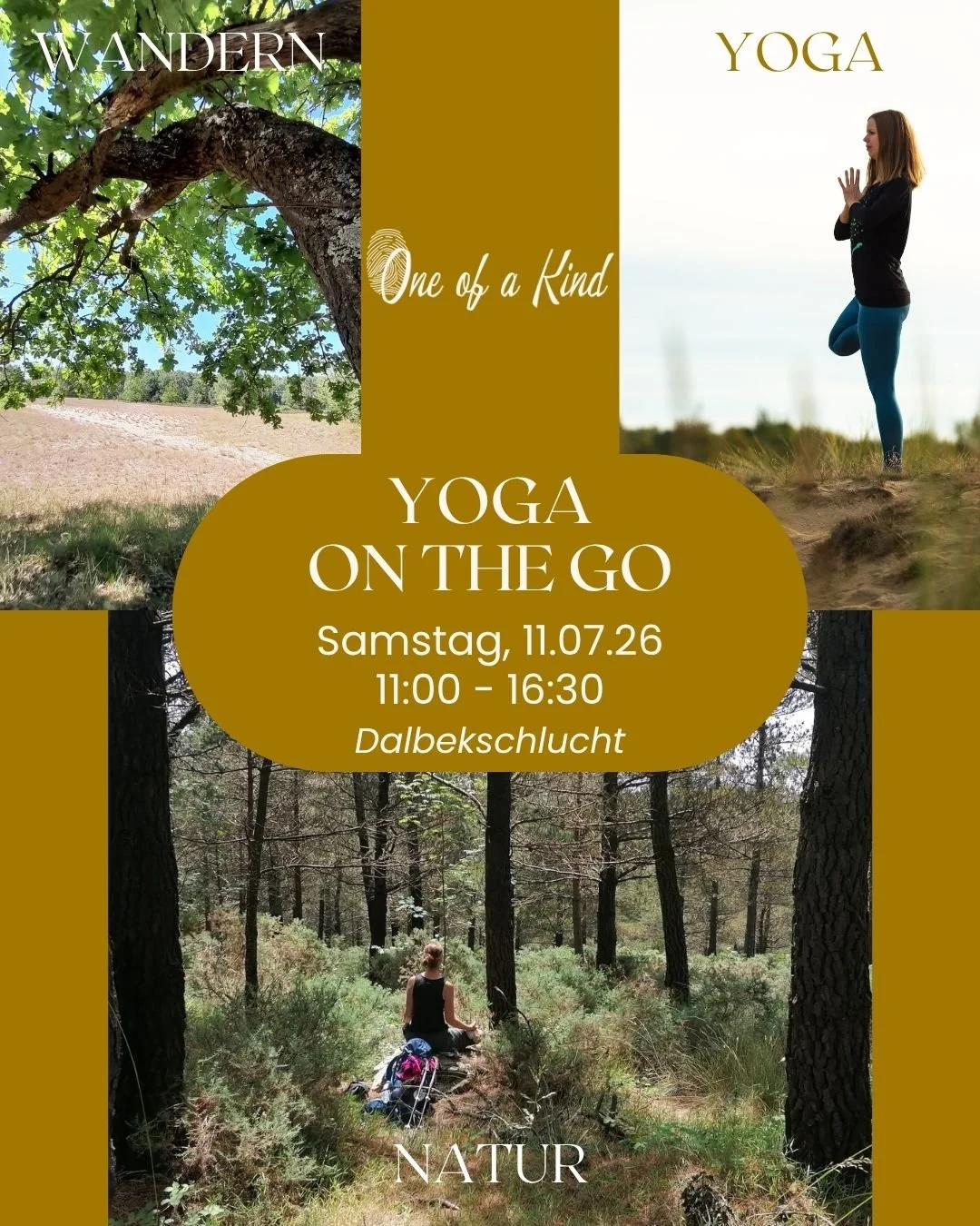 🌳🧘 YOGA ON THE GO 🥾 &ndash; YOGA &amp; WANDERN am 11.07.2026 &ndash; Here we go again!

Ich freu mich jedes Mal riesig bei YOGA ON THE GO zwei Dinge zu kombinieren, die ich absolut liebe:
WANDERN &amp; YOGA

Wir wandern wir bei diesem Event am 11.