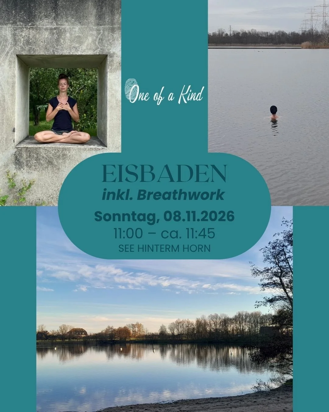 ❄️🌊🧊 EISBADEN 🧊🌊❄️ inkl. BREATHWORK-Session im See Hinterm Horn am 08.11.26

Viele von euch haben schon gefragt:
Daher f&uuml;r euch alle, die wie ich, diesen Winter wieder Lust auf Eisbaden inkl. vorbereitender Breathwork-Session nach Wim Hof ha