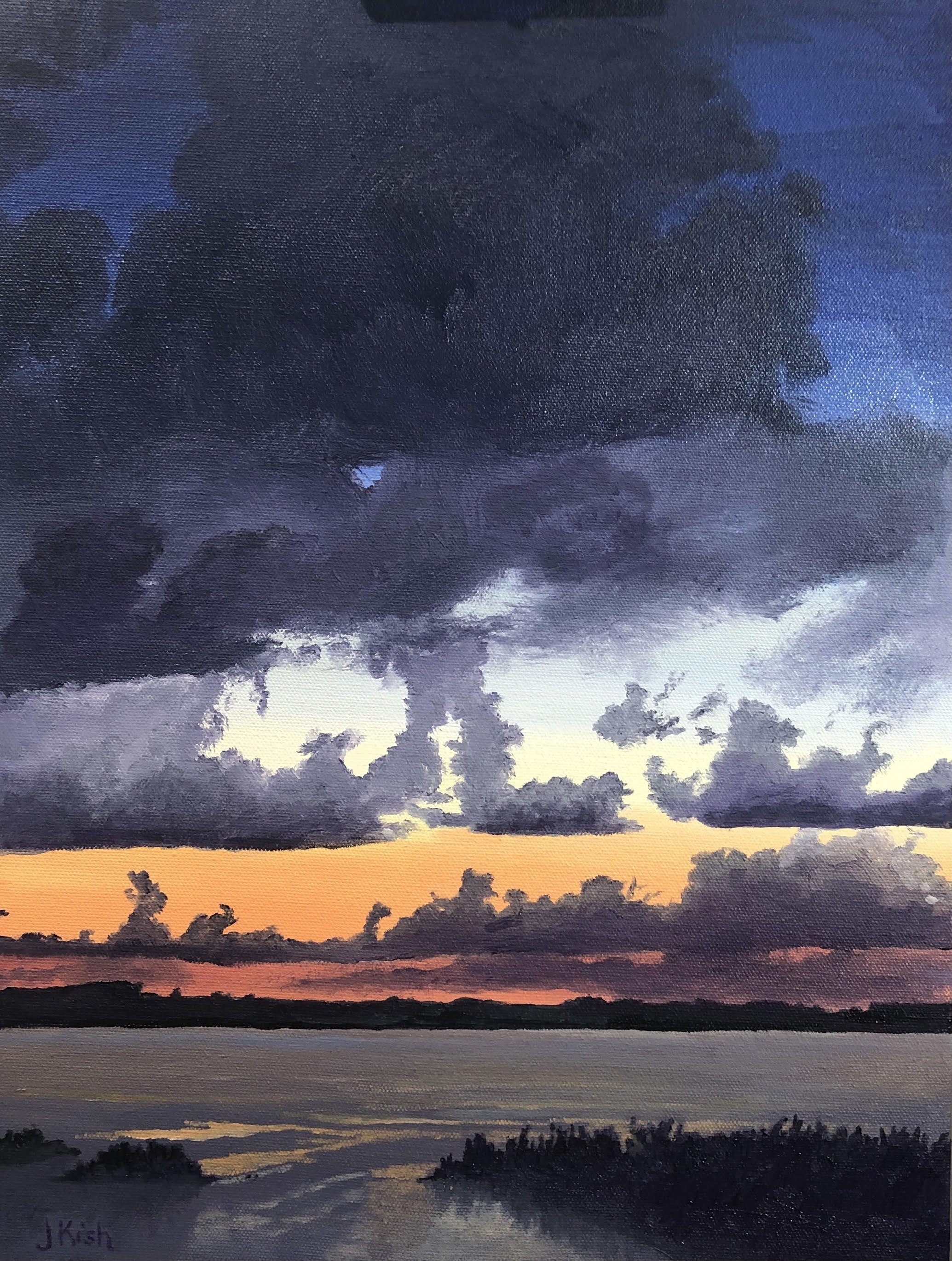Orange to Blue, 16" x 12", oil on canvas SOLD