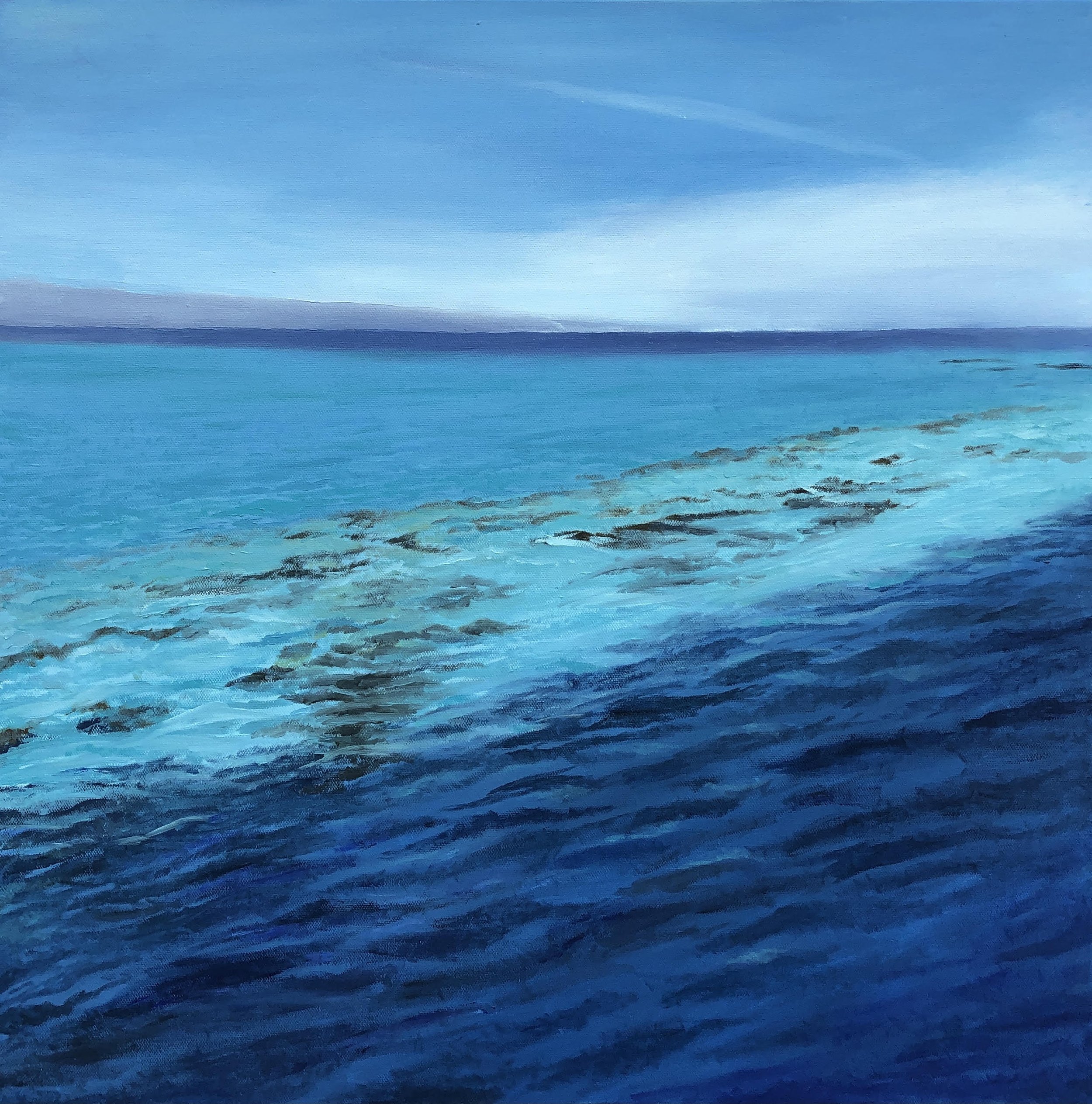 View of the Future, 24" x 24", oil on canvas, $1600, to purchase contact the artist at jekish100@gmail.com
