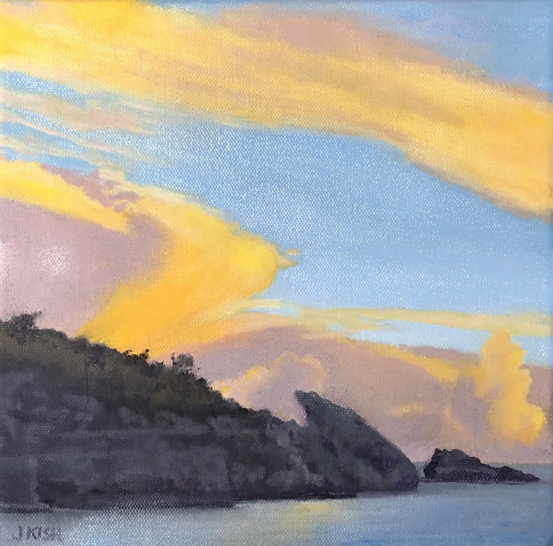 Backlit Clouds, 10" x 10", oil on canvas,
(click on image to purchase at Saatchi Art)

$370