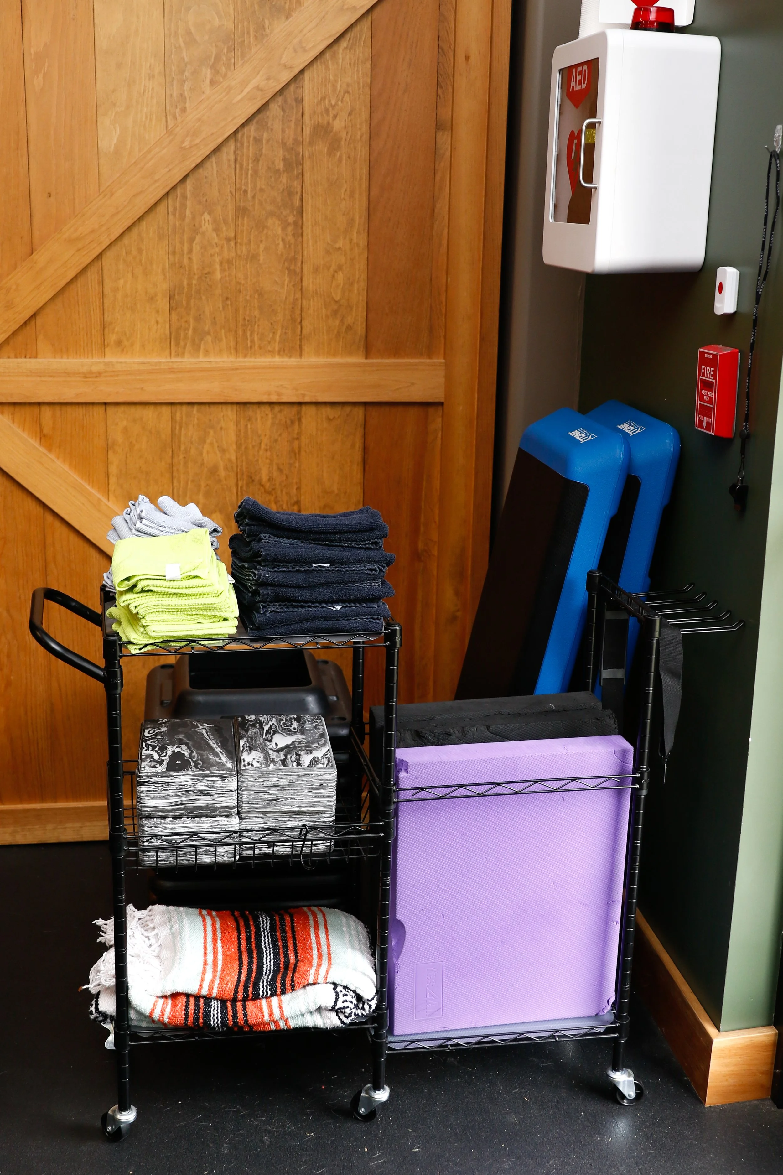 Supplies and equipment that can help members feel more comfortable when using the ground during their exercises