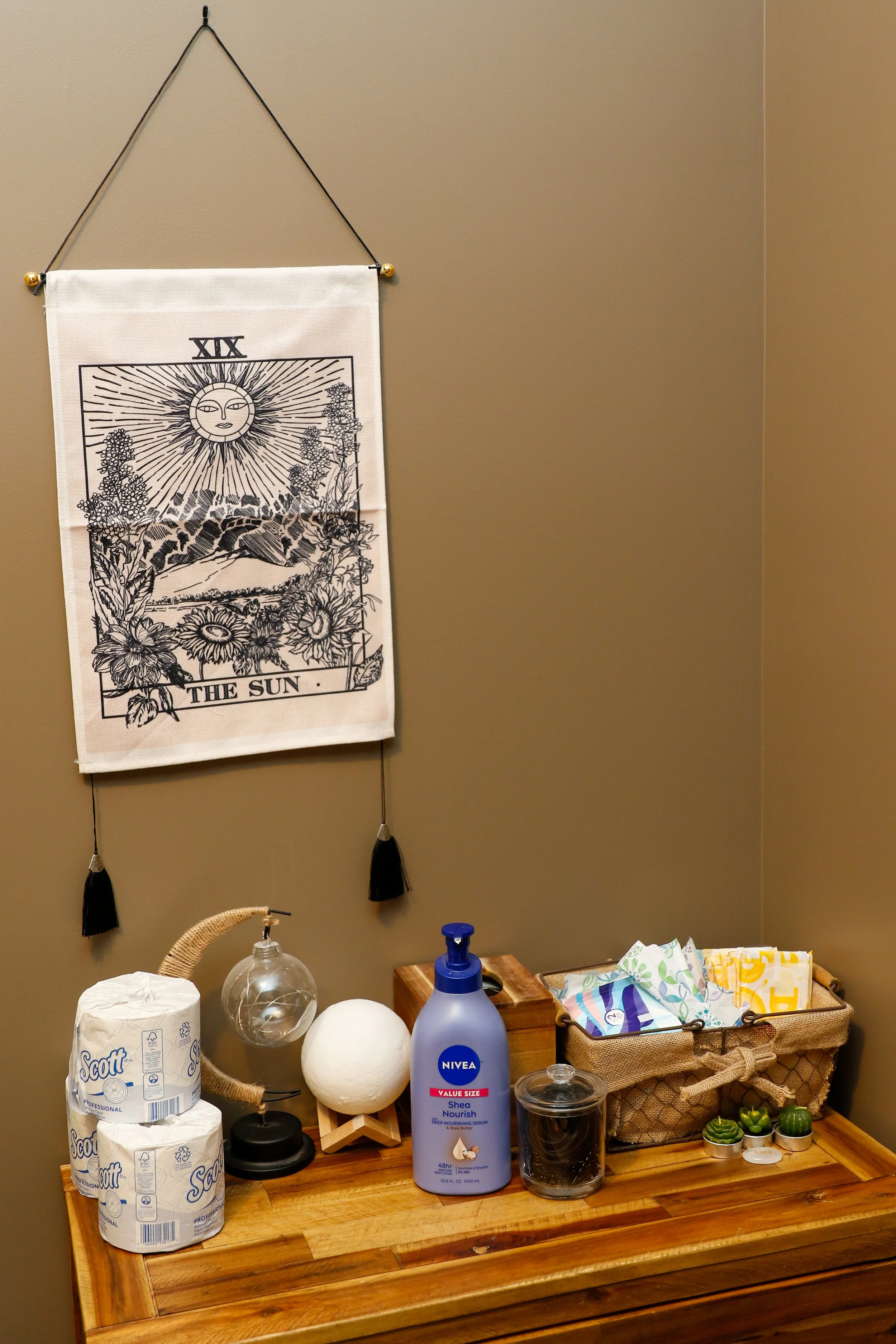 Our restrooms are fully stocked to cater to whatever you might need