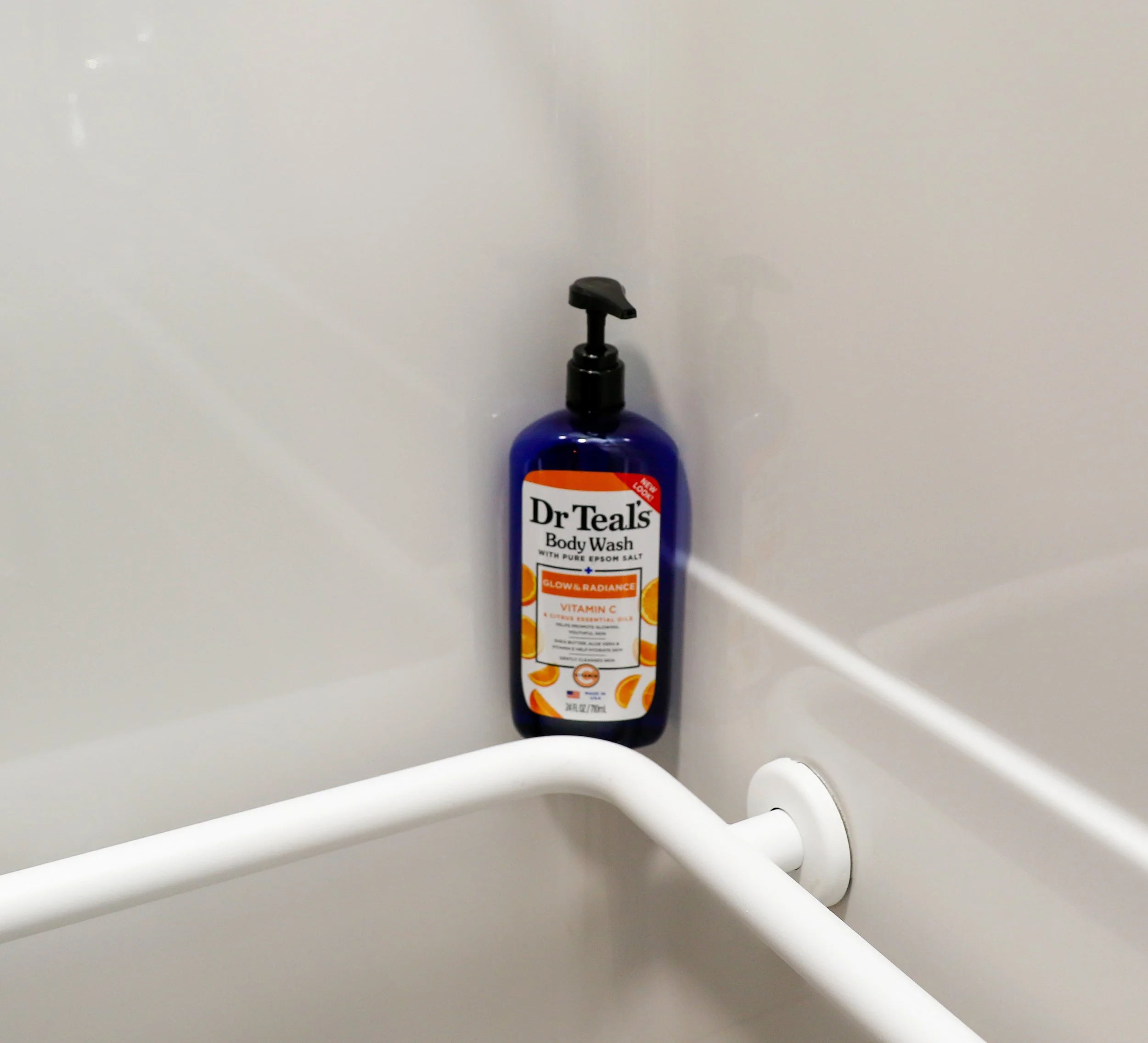 Body wash that is available in the shower room