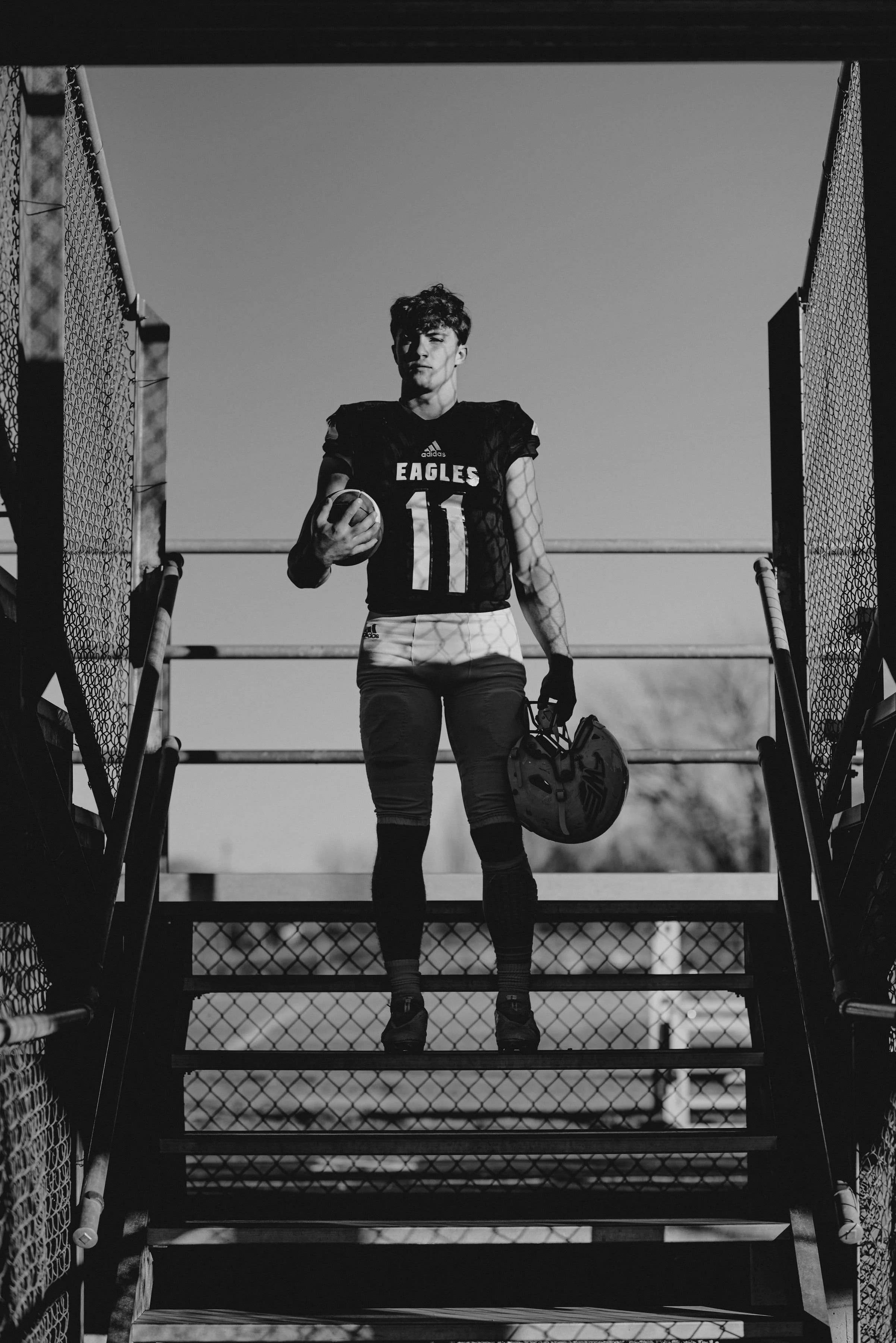football senior portraits
