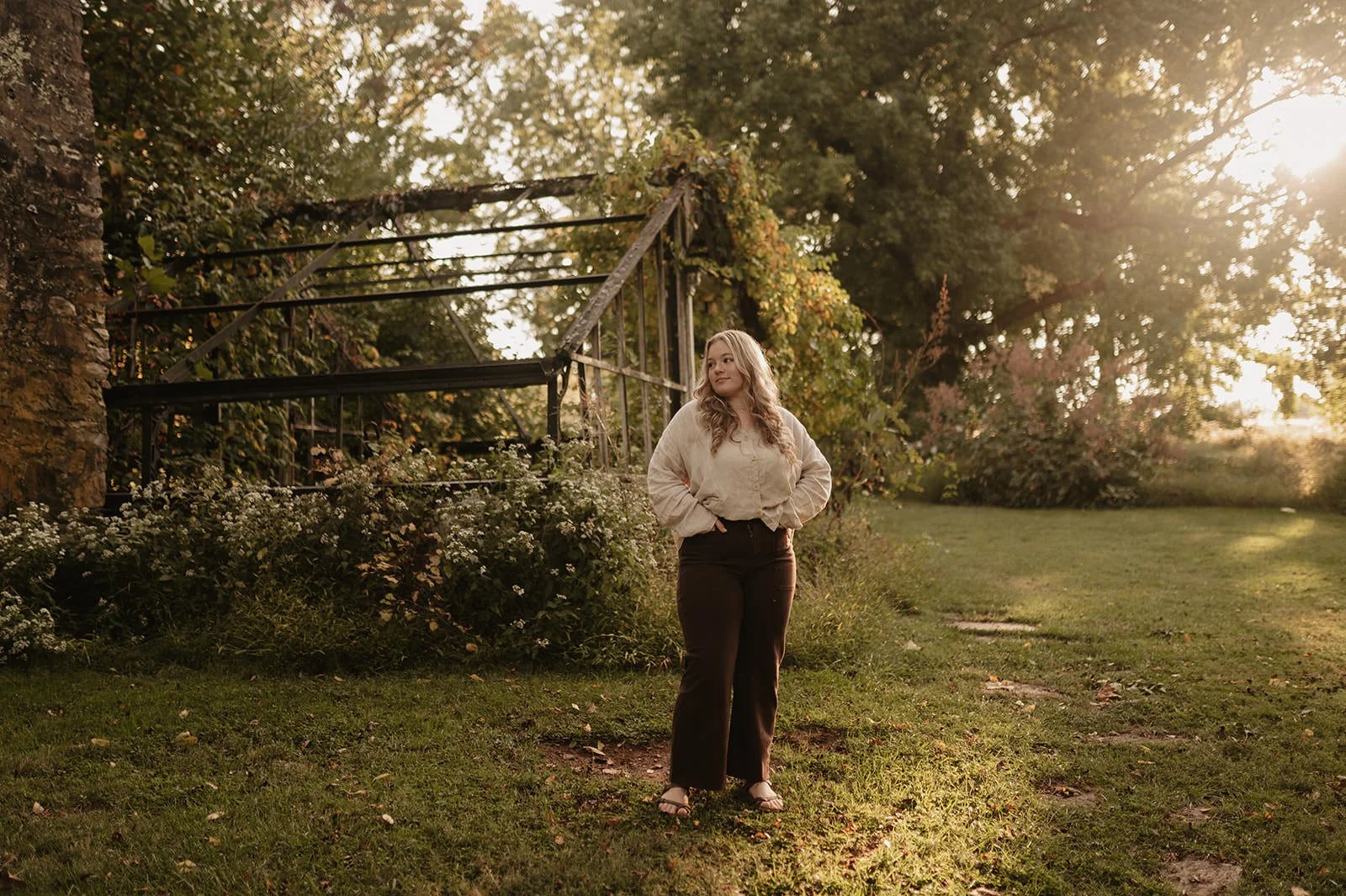 moody senior portrait