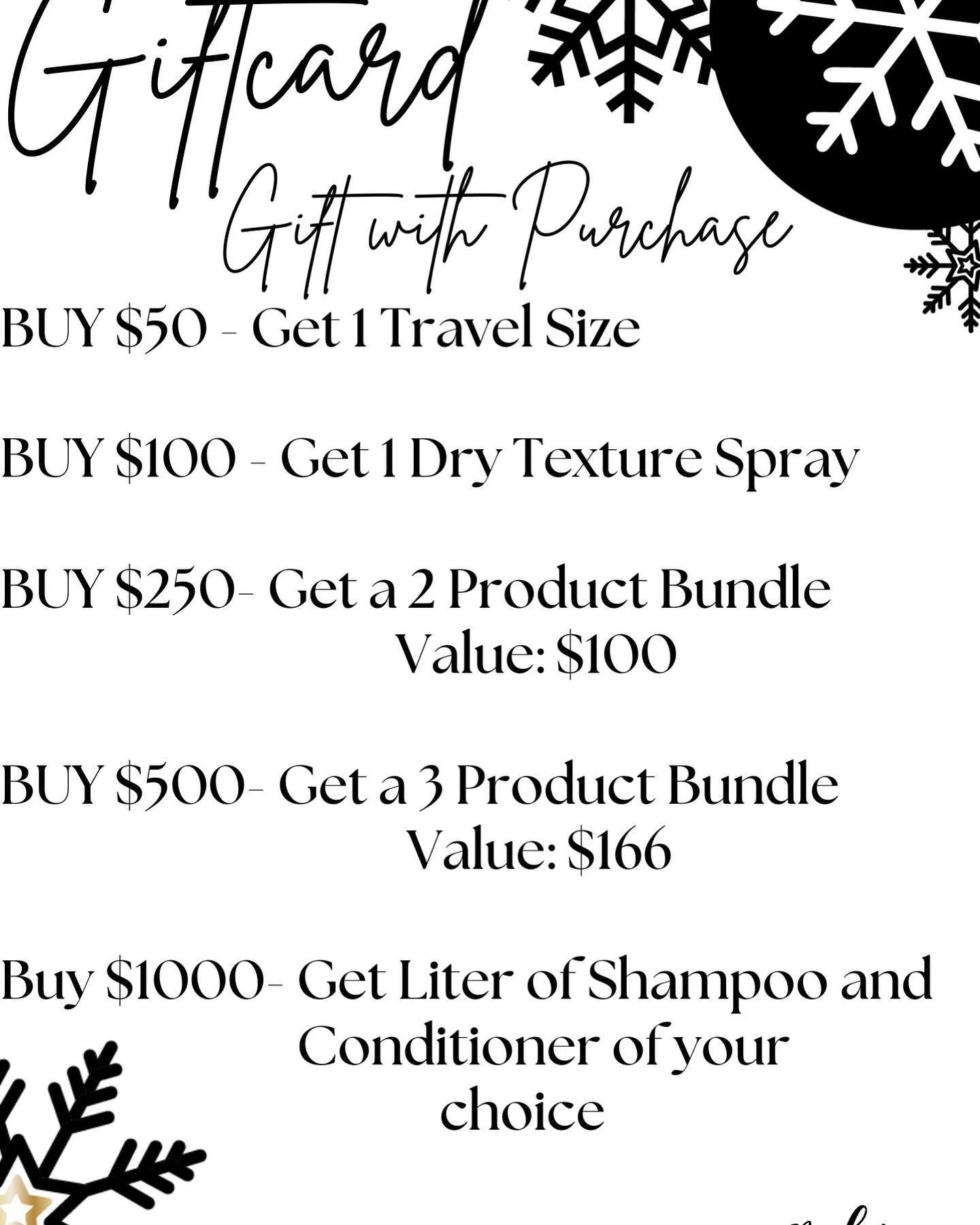 ✨🎄 GIFT CARD PROMO 🎄✨ 

Looking for a little something extra with that gift card purchase? Here it is!!!! Enjoy our gift to you with your MDG Salon gift card. Purchase for yourself or those left on your holiday shopping list. 

Offer runs through D