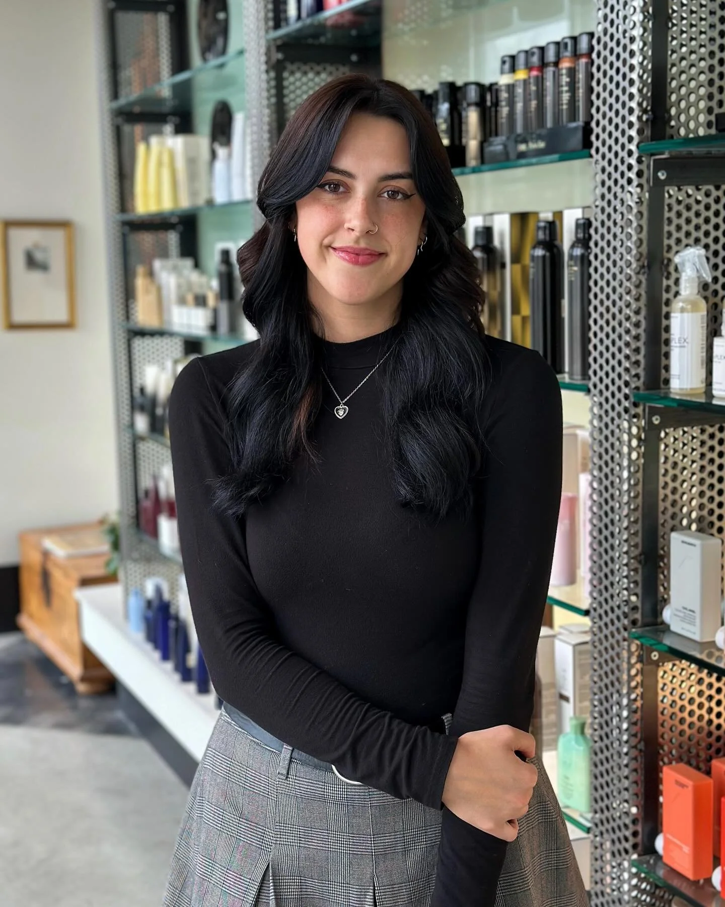 We&rsquo;re excited to officially welcome Amelia (@hairbyameliaj )behind the chair on Wednesdays!
She&rsquo;s a Junior Level stylist who brings a creative, laid-back energy to her work&mdash;and loves helping people feel like the best version of them