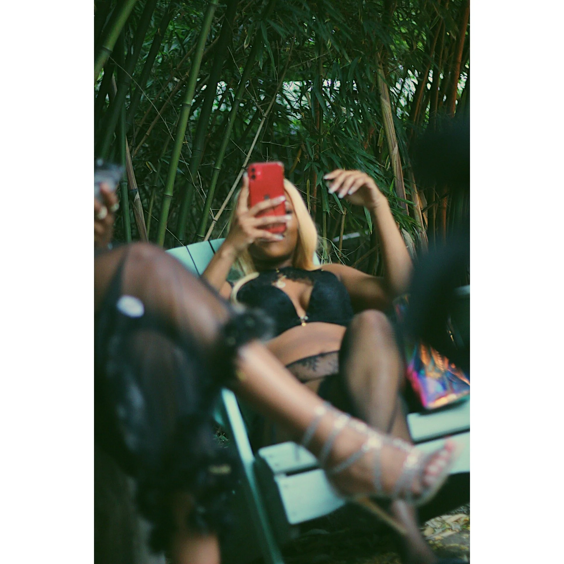 BTS on the set of Only Fans video shoot