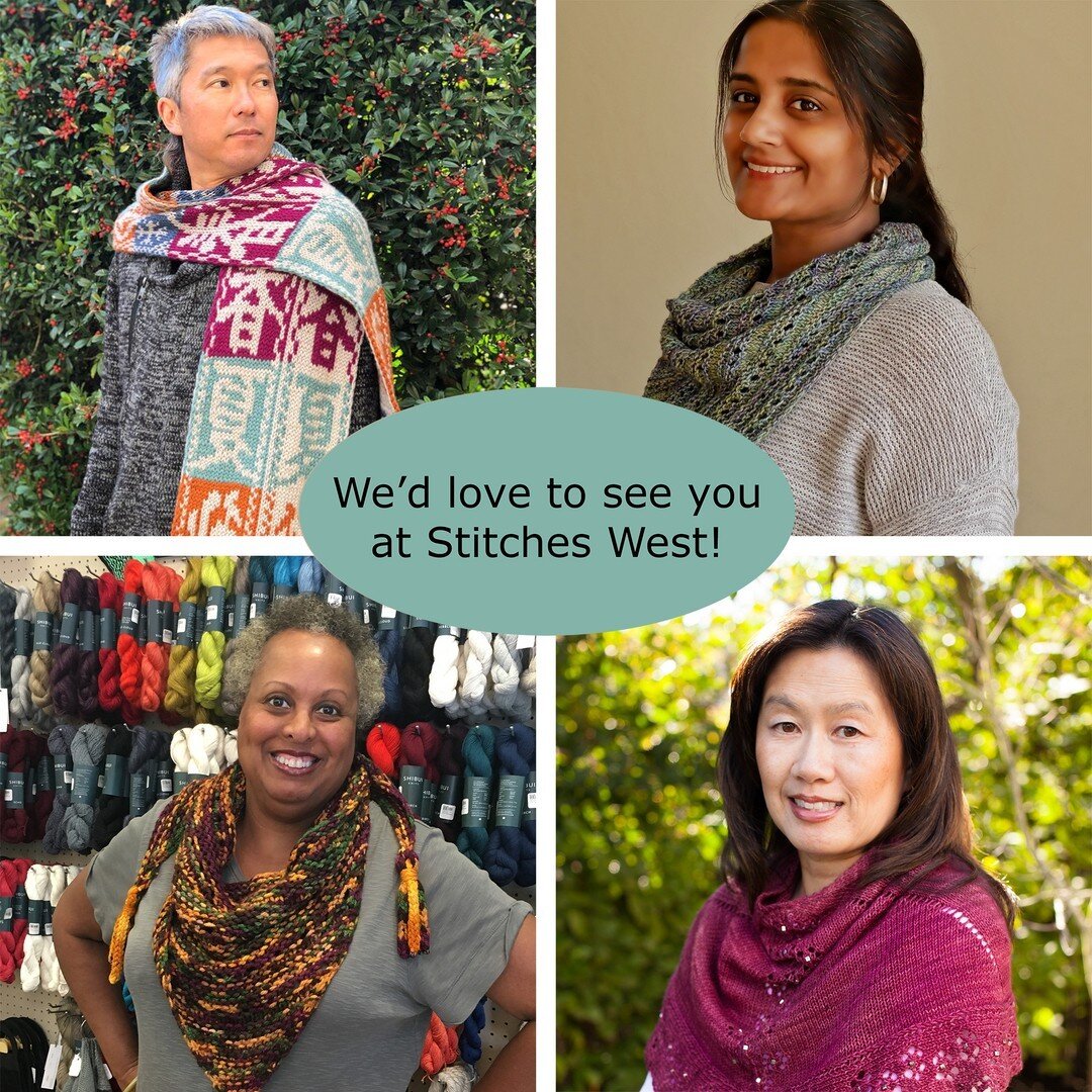 If you're going to #StitchesWest2023, we'd love to see you!​​​​​​​​​
We'll be hanging out in the Marketplace at the back of the 500 and 600 aisles on Saturday, March 4, 2-4pm (swipe for the Marketplace map, and it's in my highlights). Come say hello 