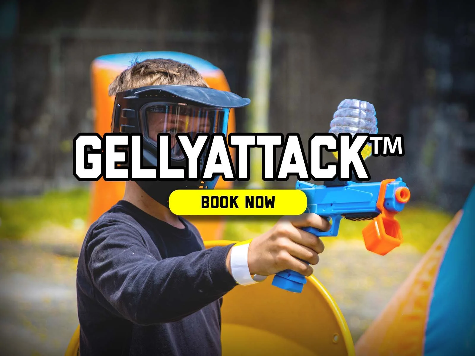 GELLYATTACK™ MARKERS SHOOT SMALL WATER BEADS THAT DON’T HURT — GREAT FOR YOUNG PLAYERS WHO AREN’T QUITE READY FOR REGULAR PLAY AGES 5 & UP.
