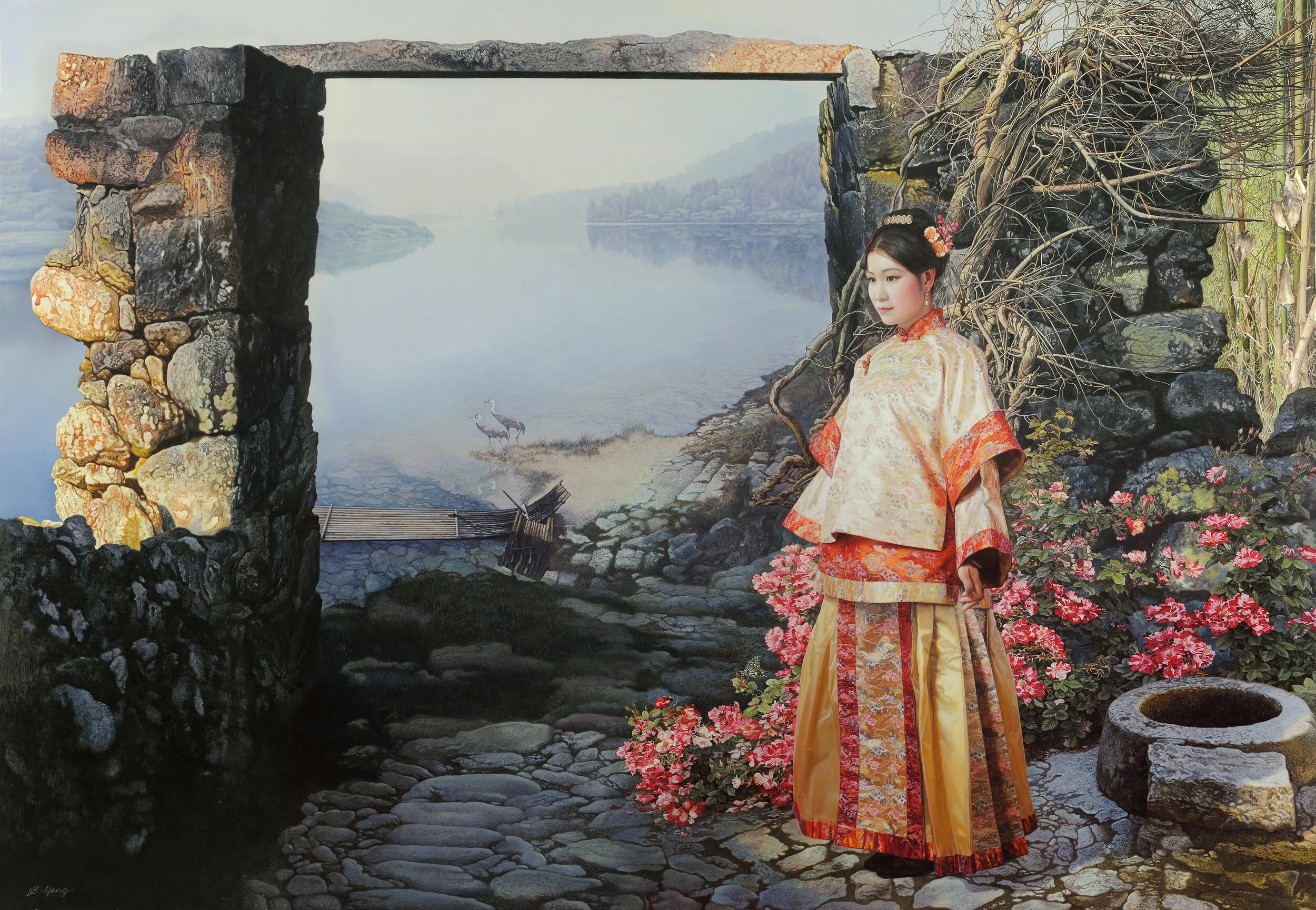 彼河柏舟 P100=1620x1120mm畫板油畫2004-2006.jpg