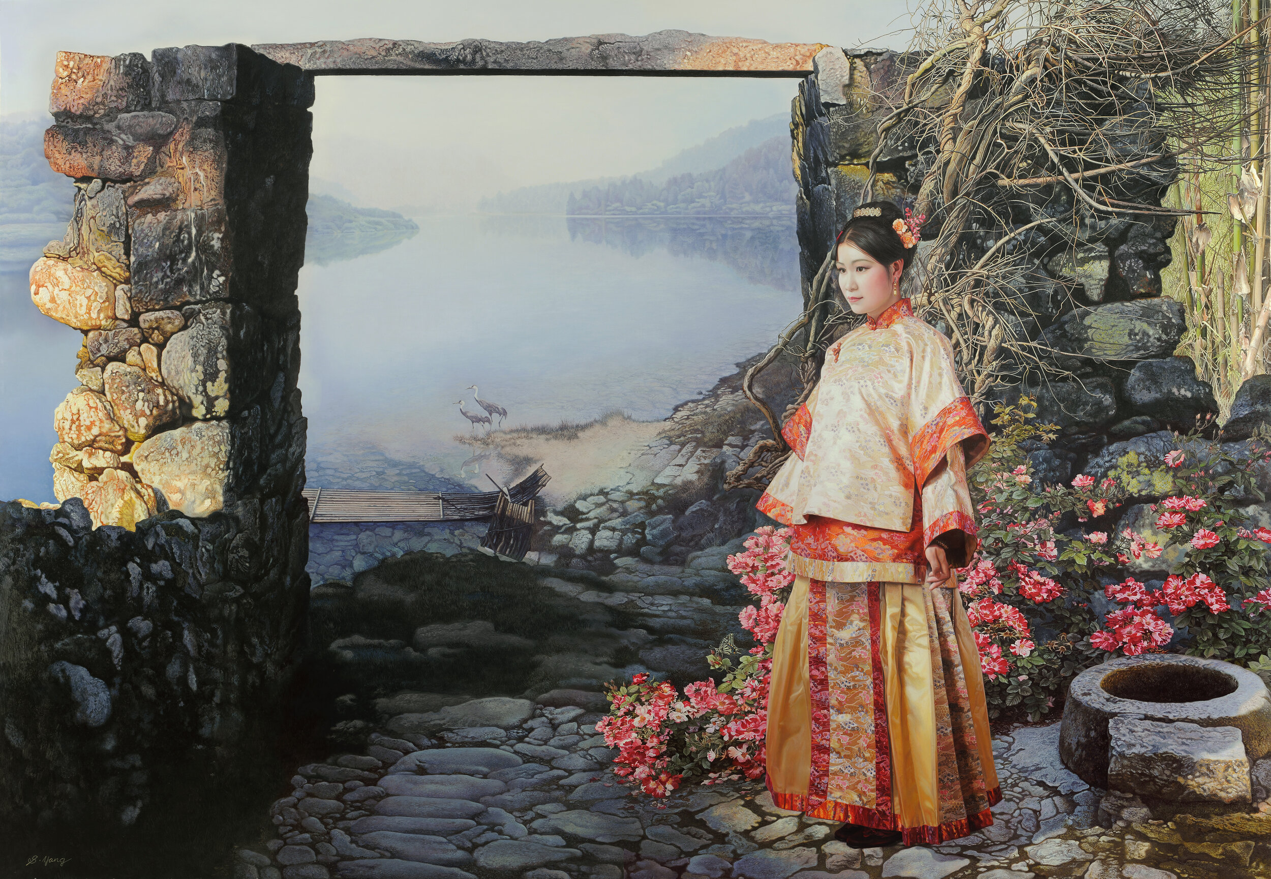 彼河柏舟 P100=1620x1120mm畫板油畫2004-2006.jpg