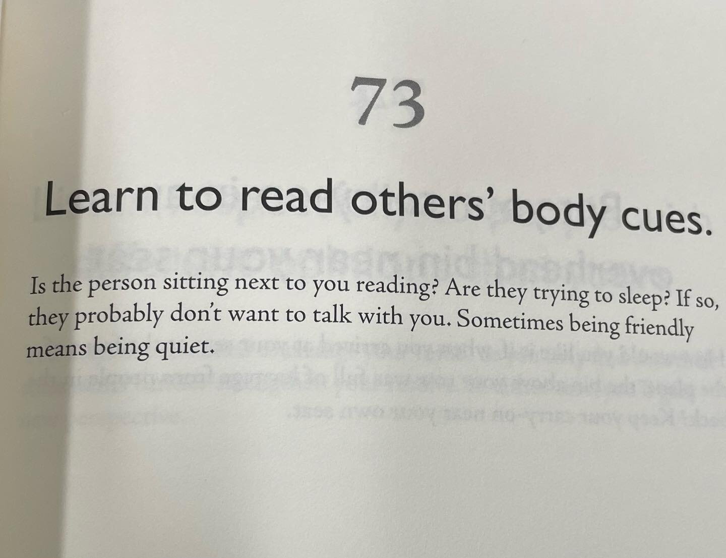 When I open a book to put a hold slip in it, I occasionally land on the perfect page. 📣Sometimes! Being friendly! Means being! Quiet!!!!!!!!