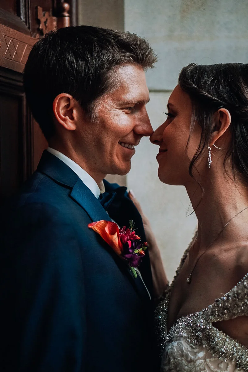 Happy Smiling Couple at Church Wedding Photography Northern Ireland