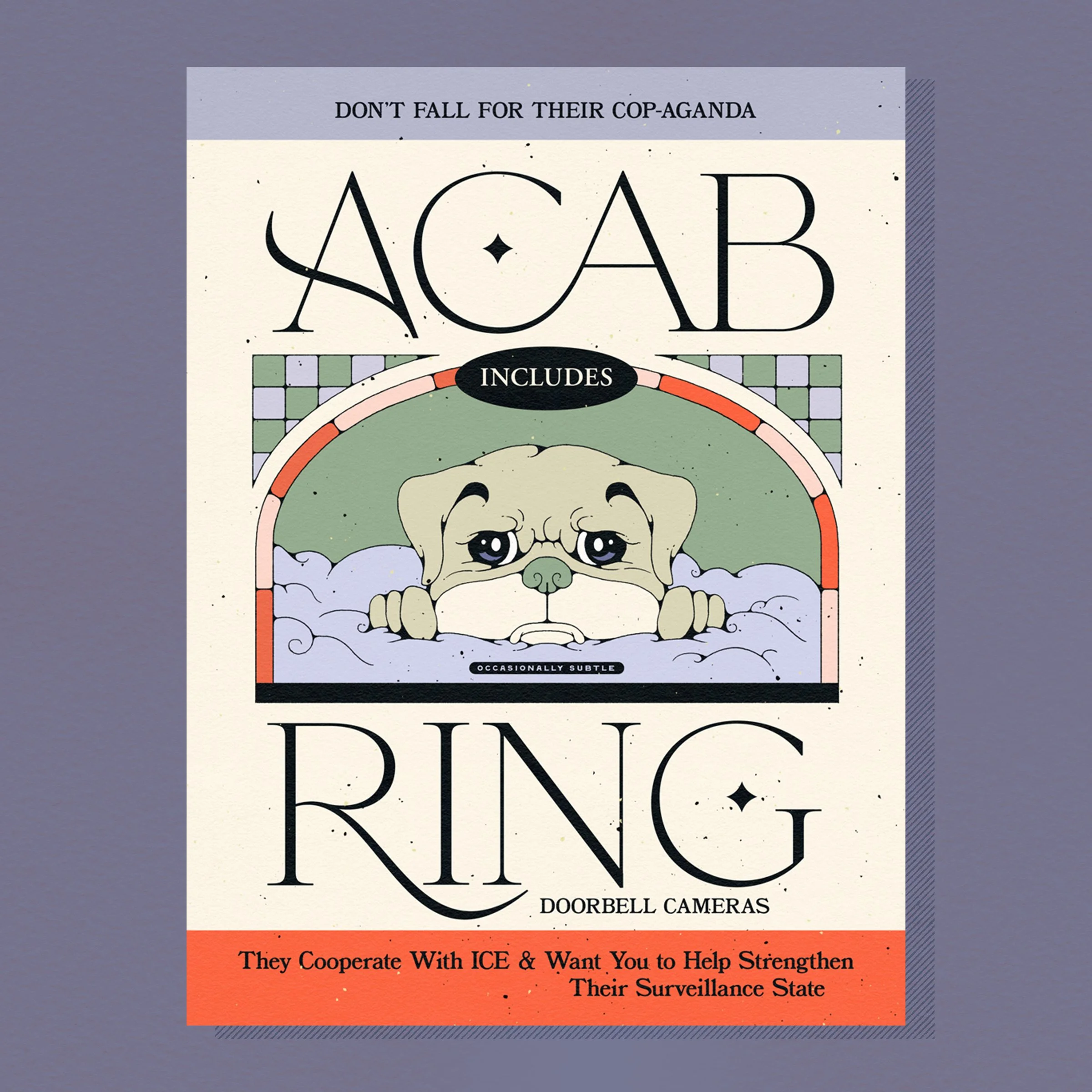 acab includes ~ 12"x 16" matte print