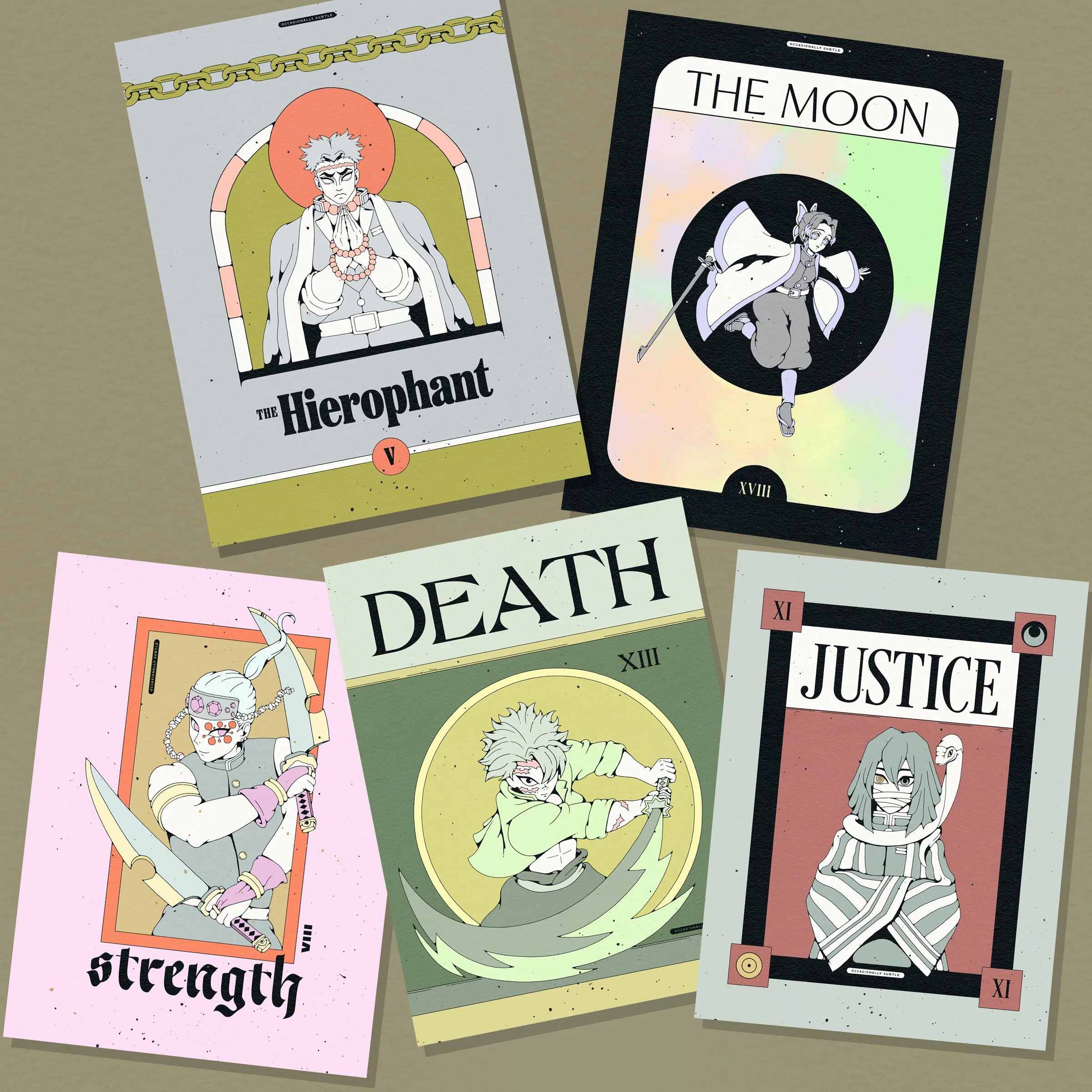 ds tarot ~ 6"x8" mini prints ~ set of 10