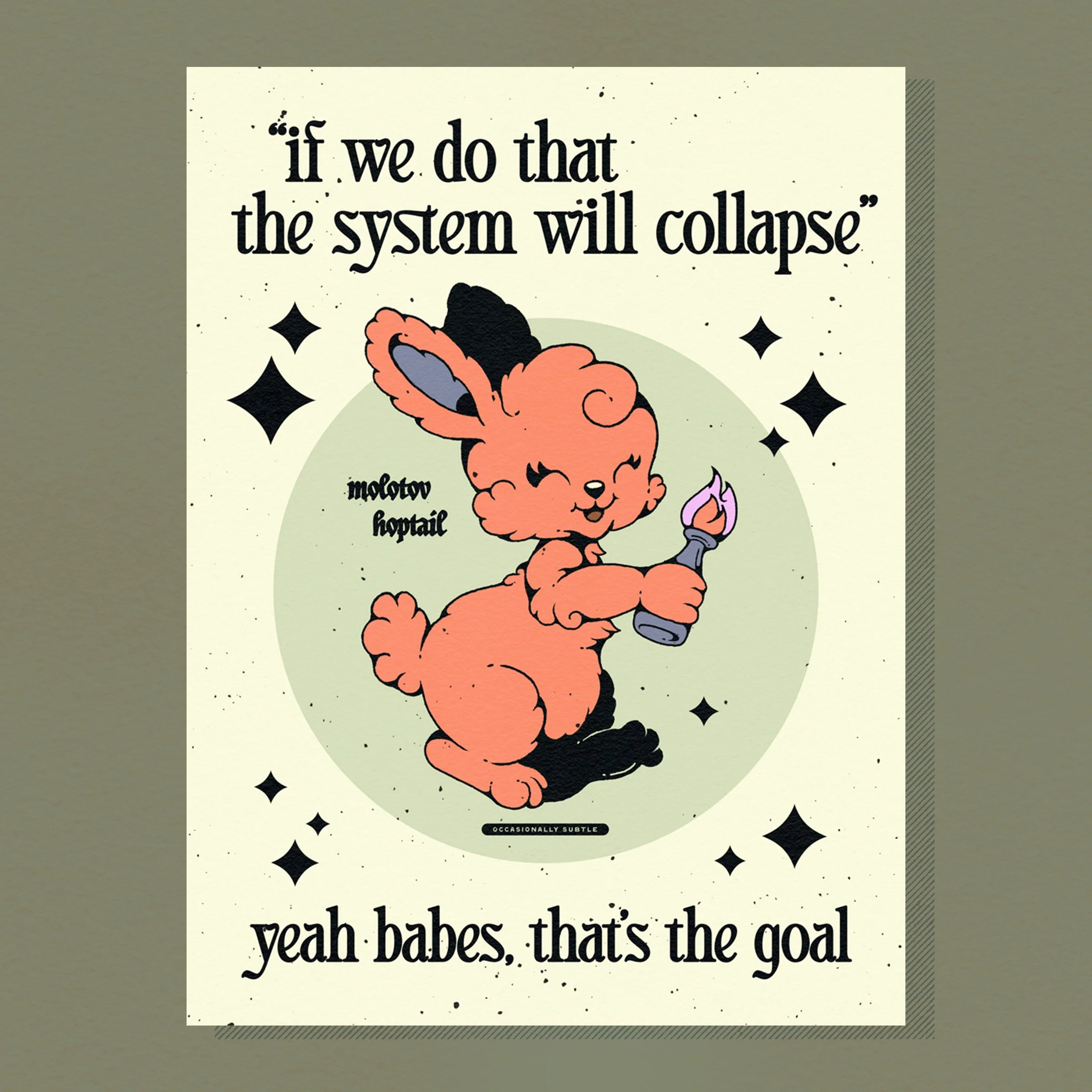 yeah babes ~ 12"x 16" matte print