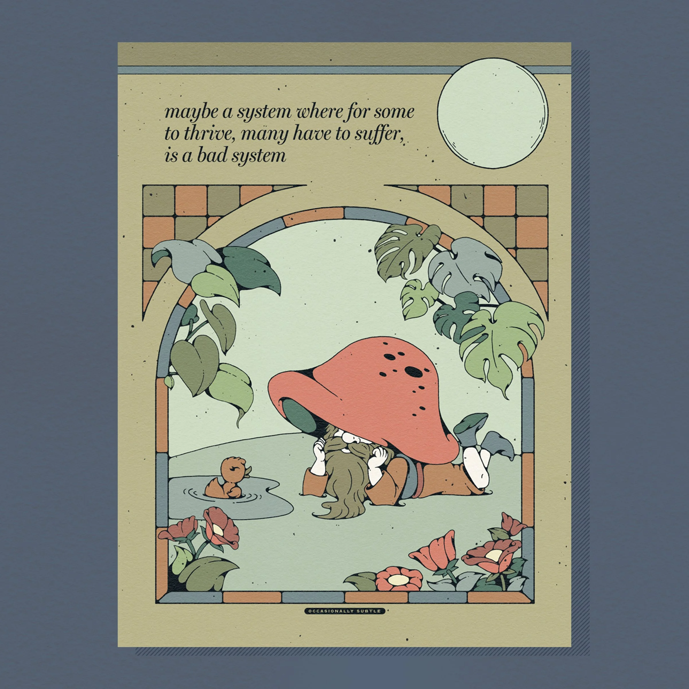 maybe ~ 12"x 16" matte print