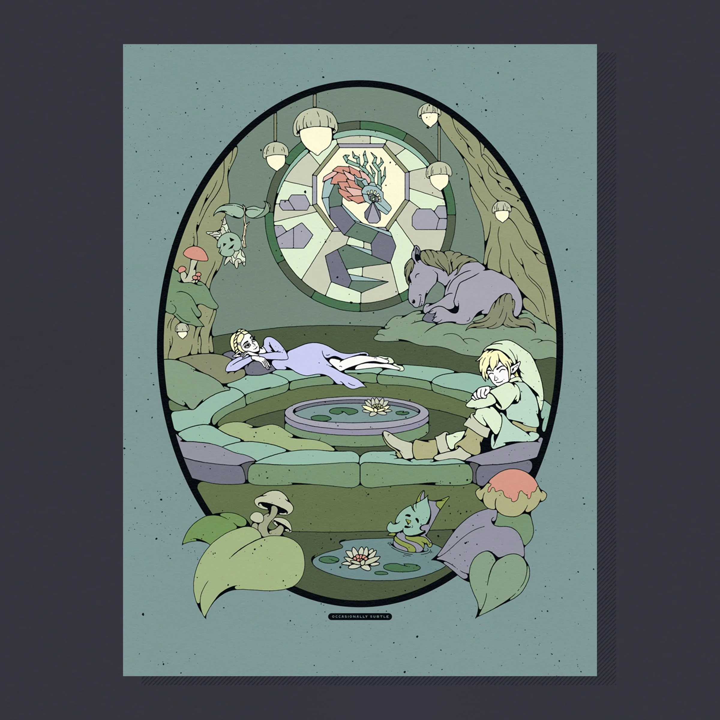 no more tears ~ 12"x 16" matte print