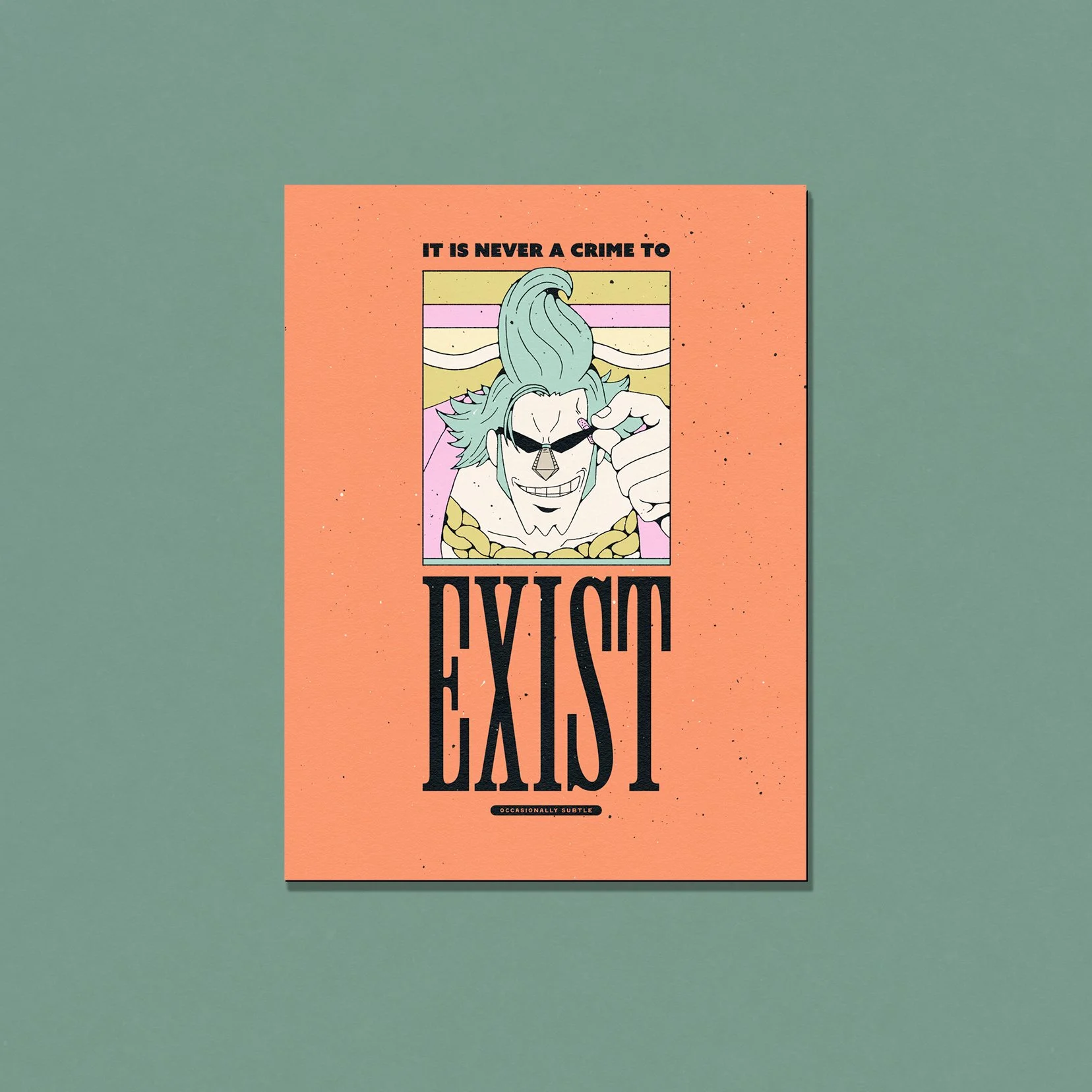 exist ~ 3x4 glossy decorative magnet