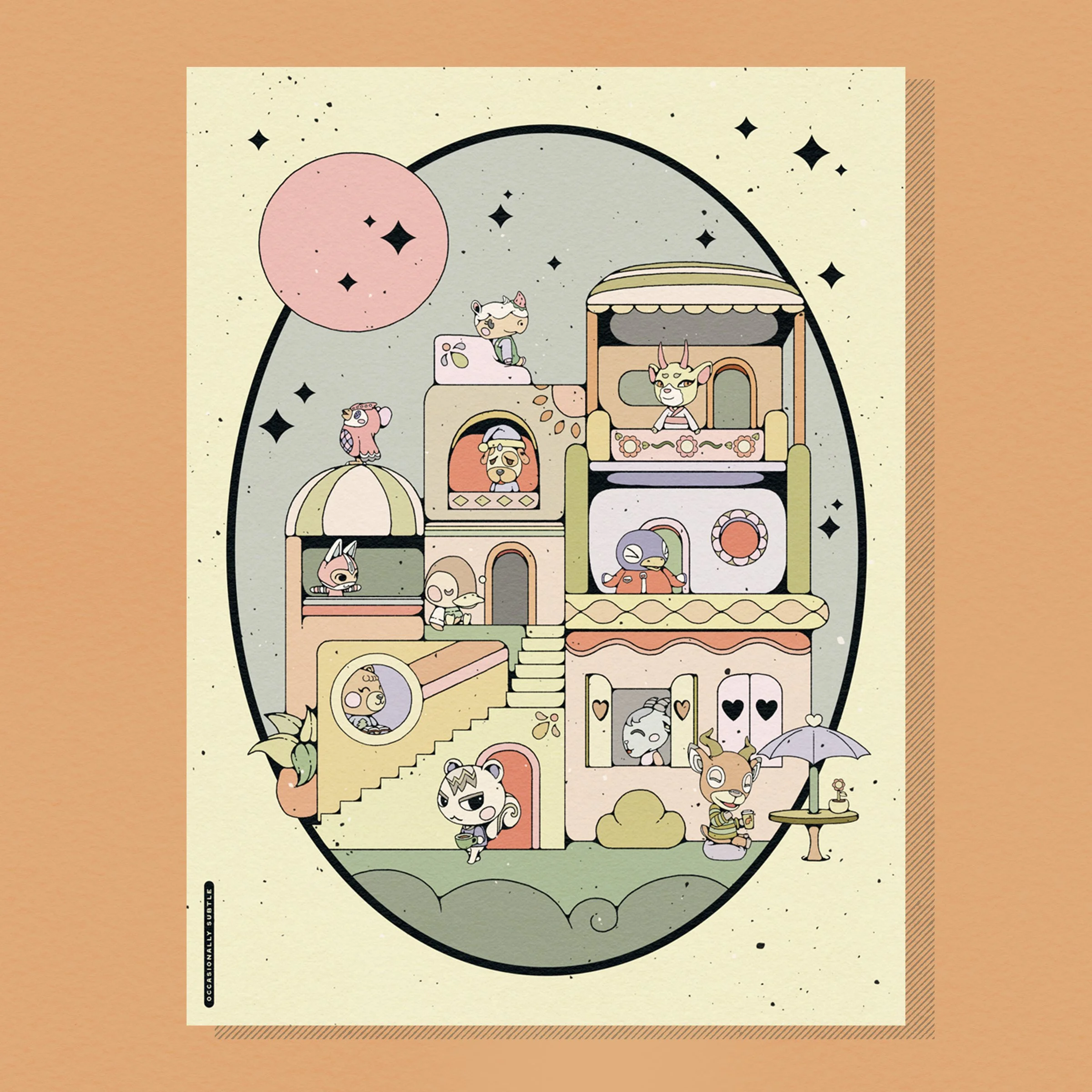 acnh condo ~ 12"x 16" matte print