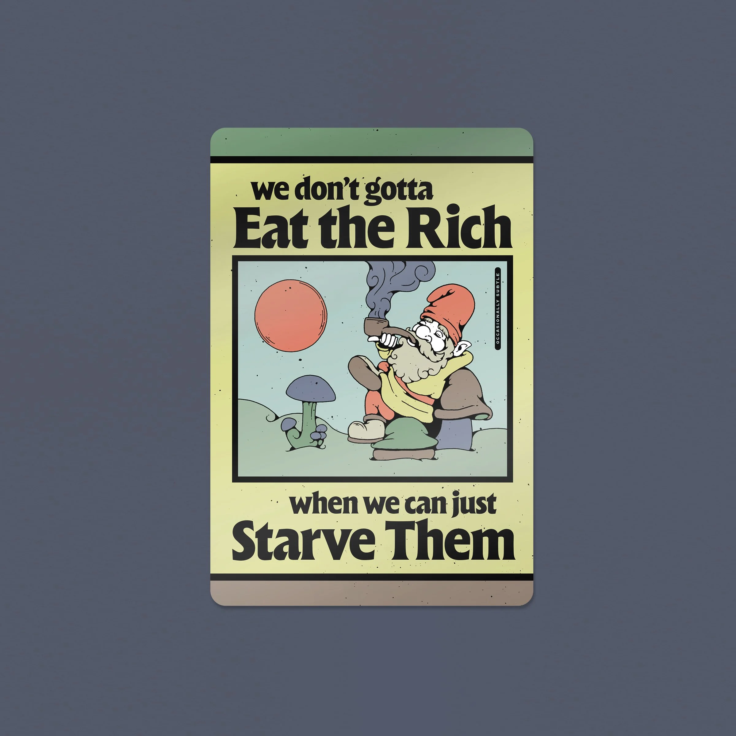 don't wanna ~ glossy vinyl sticker