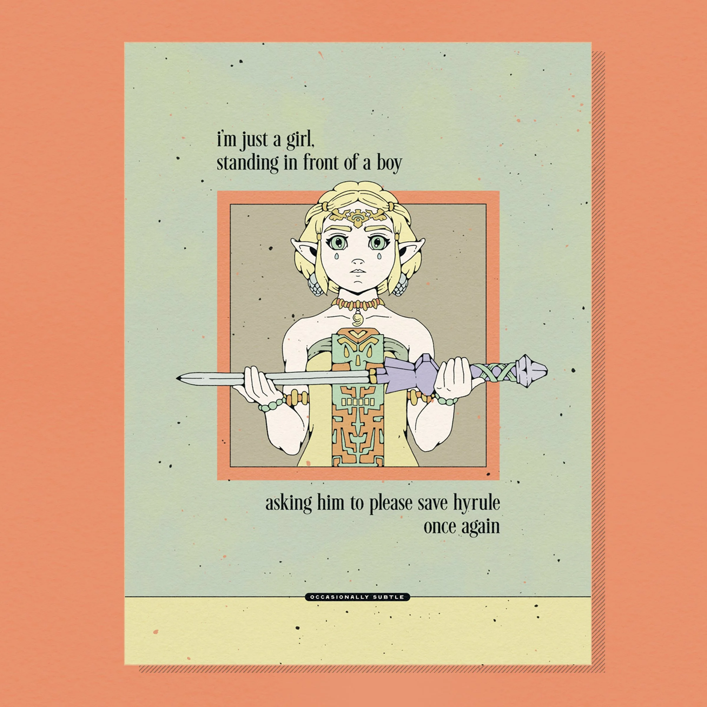 just a girl ~ 12"x 16" matte print