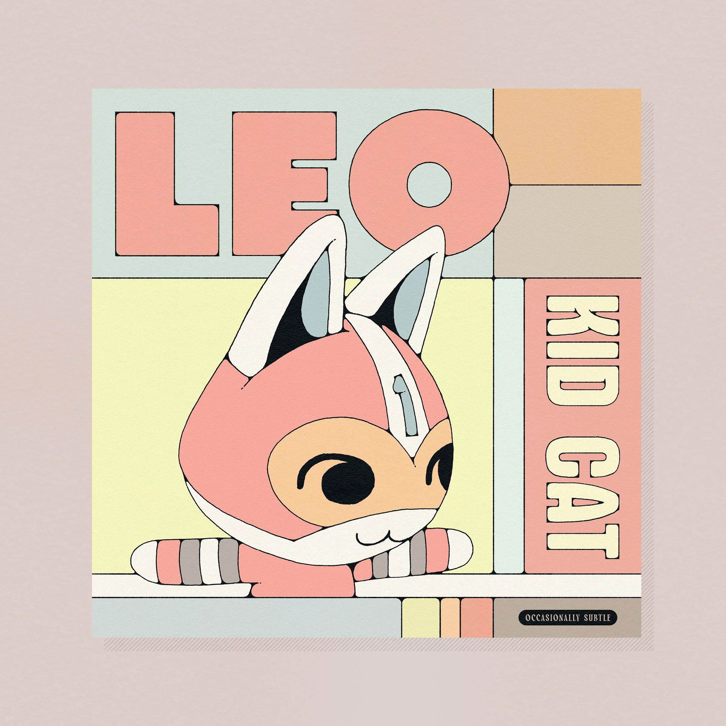 acnh ~ leo~ 12"x 12" matte print