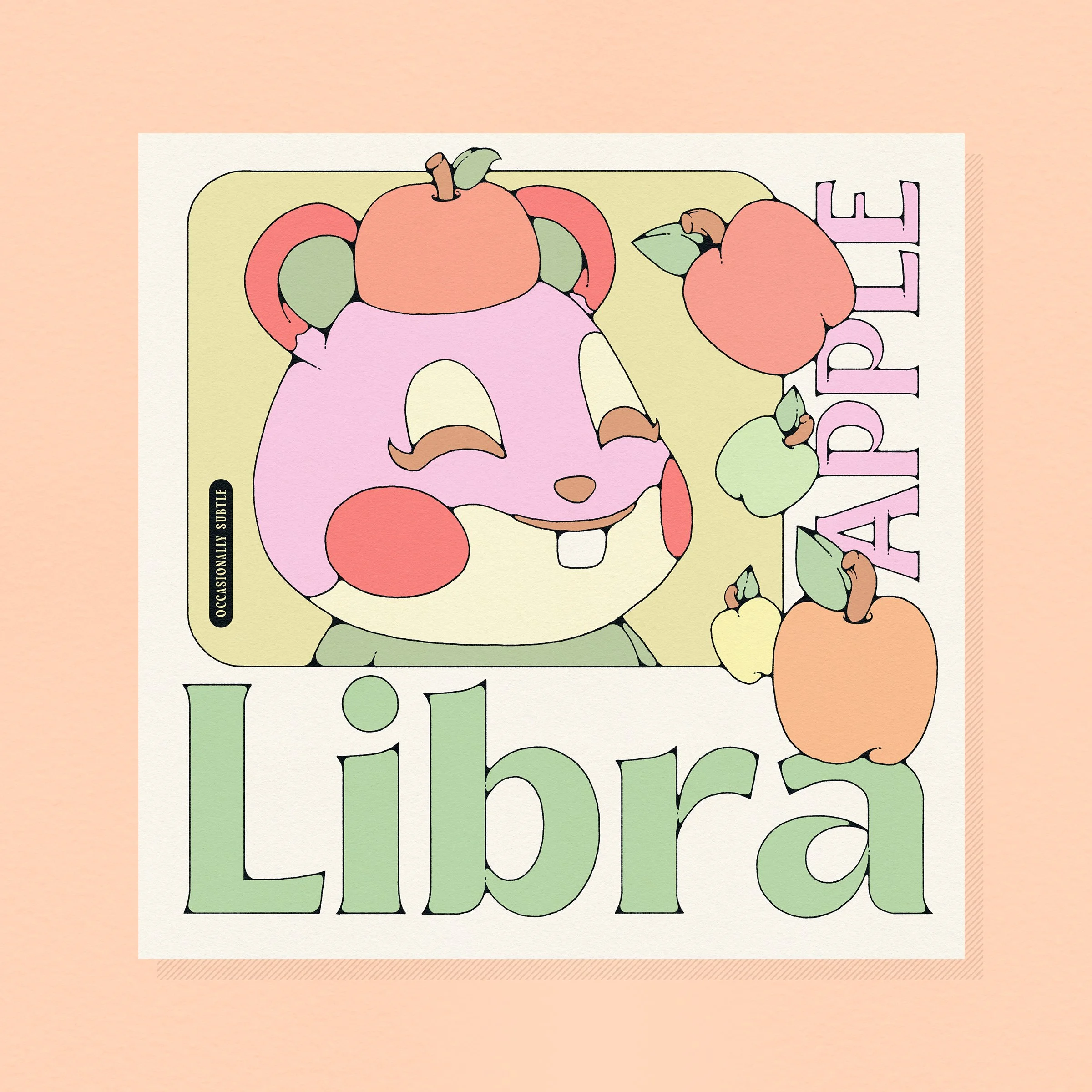 acnh ~ libra ~ 12"x 12" matte print