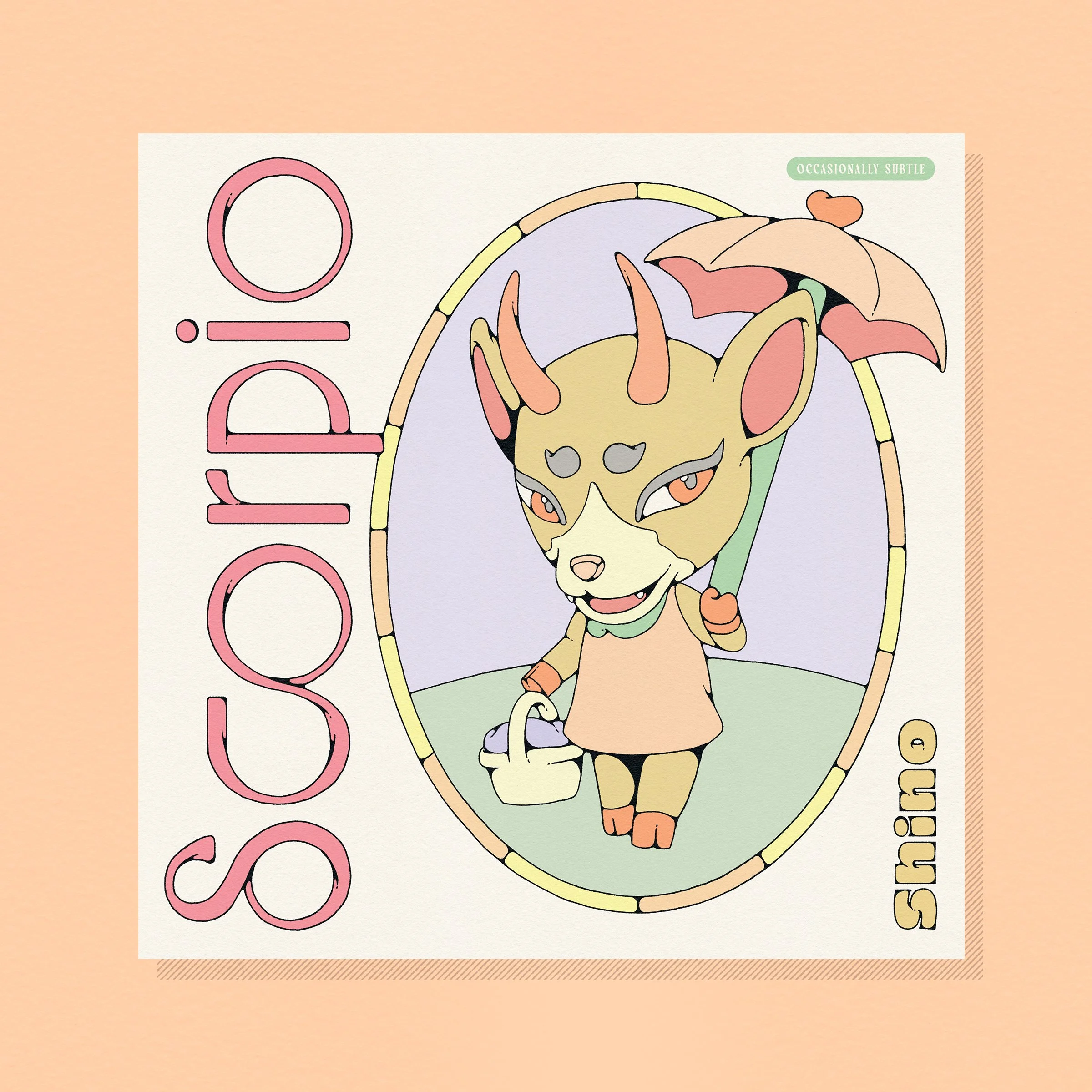 acnh ~ scorpio ~ 12"x 12" matte print