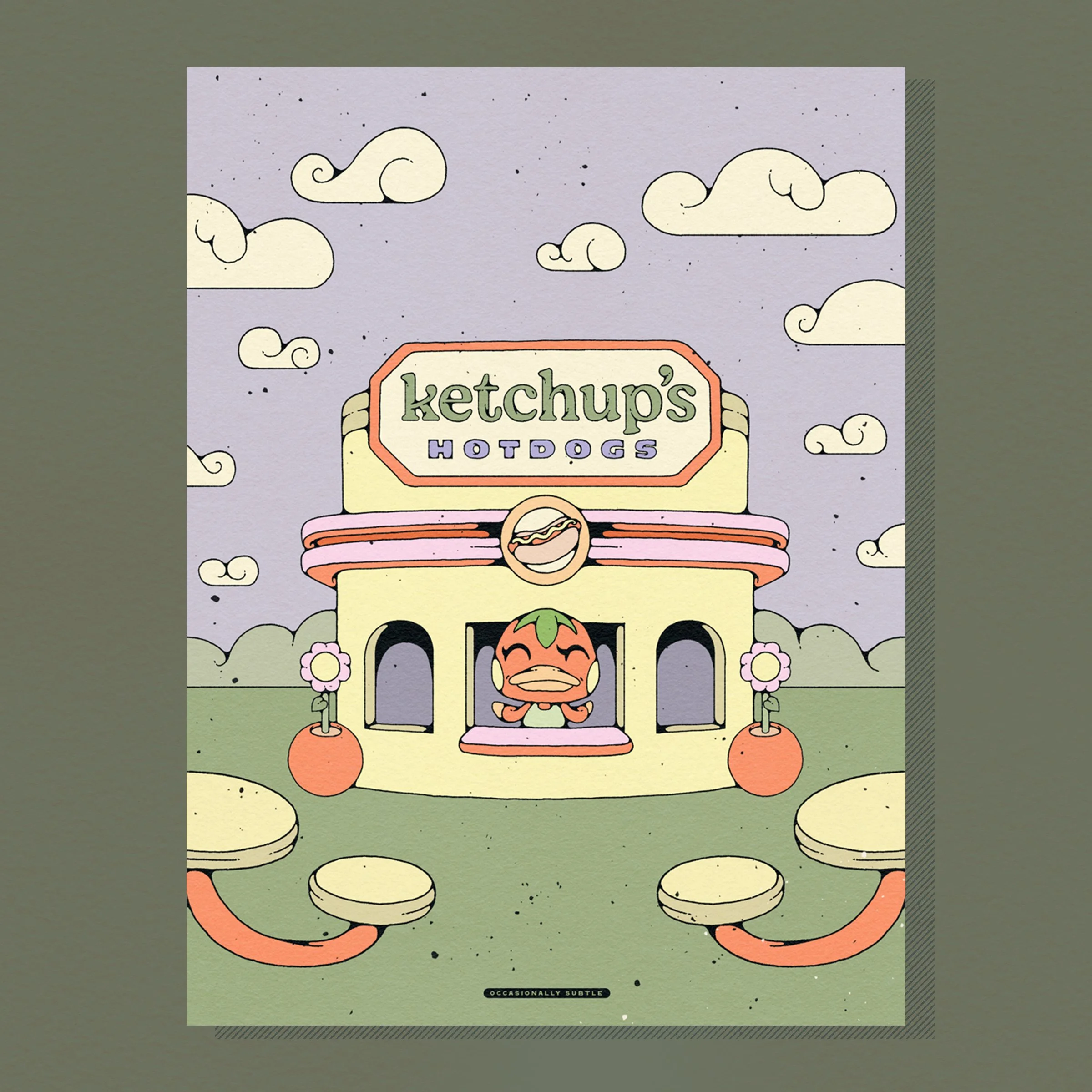 ketchup's hotdogs ~ 12"x 16" matte print