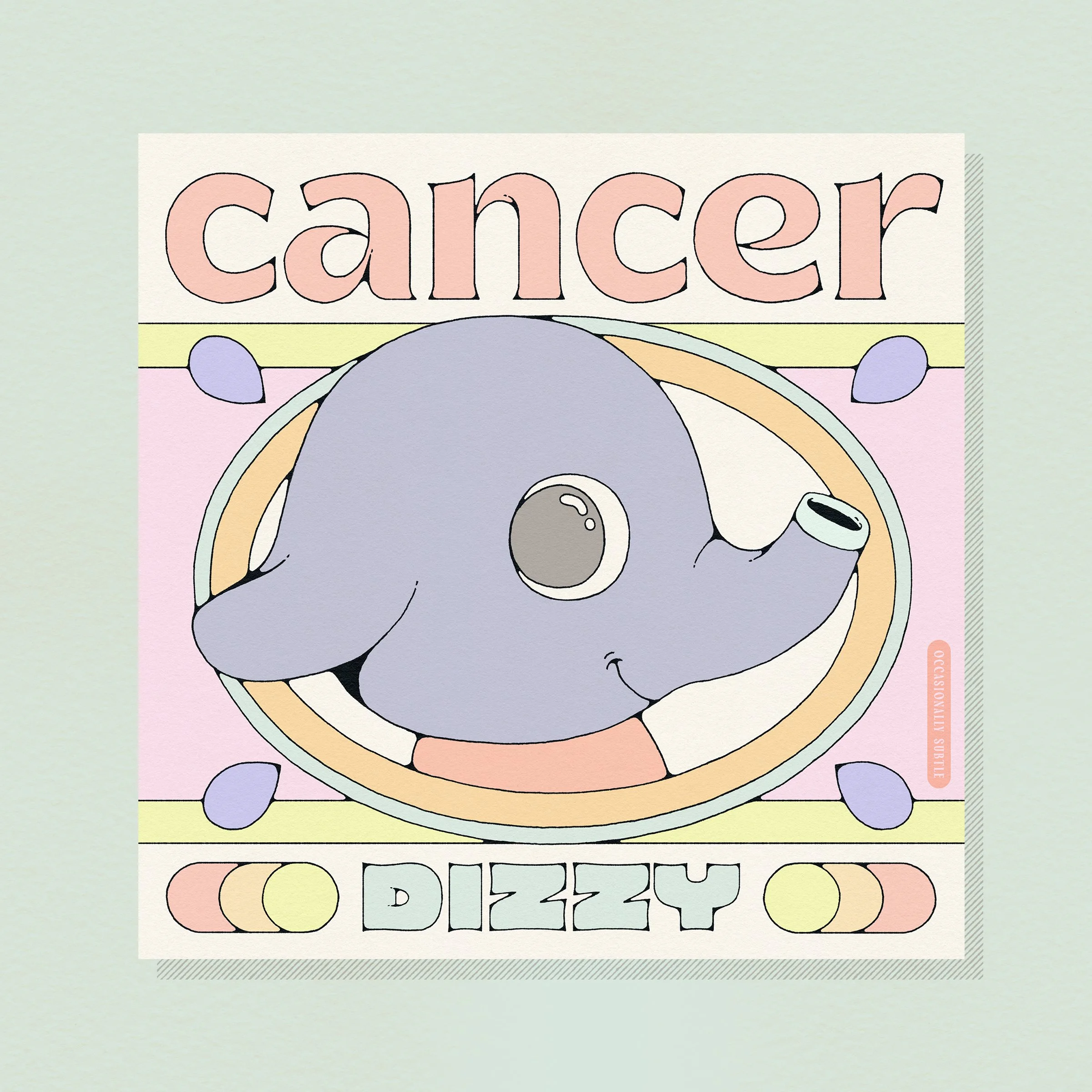 acnh ~ cancer ~ 12"x 12" matte print