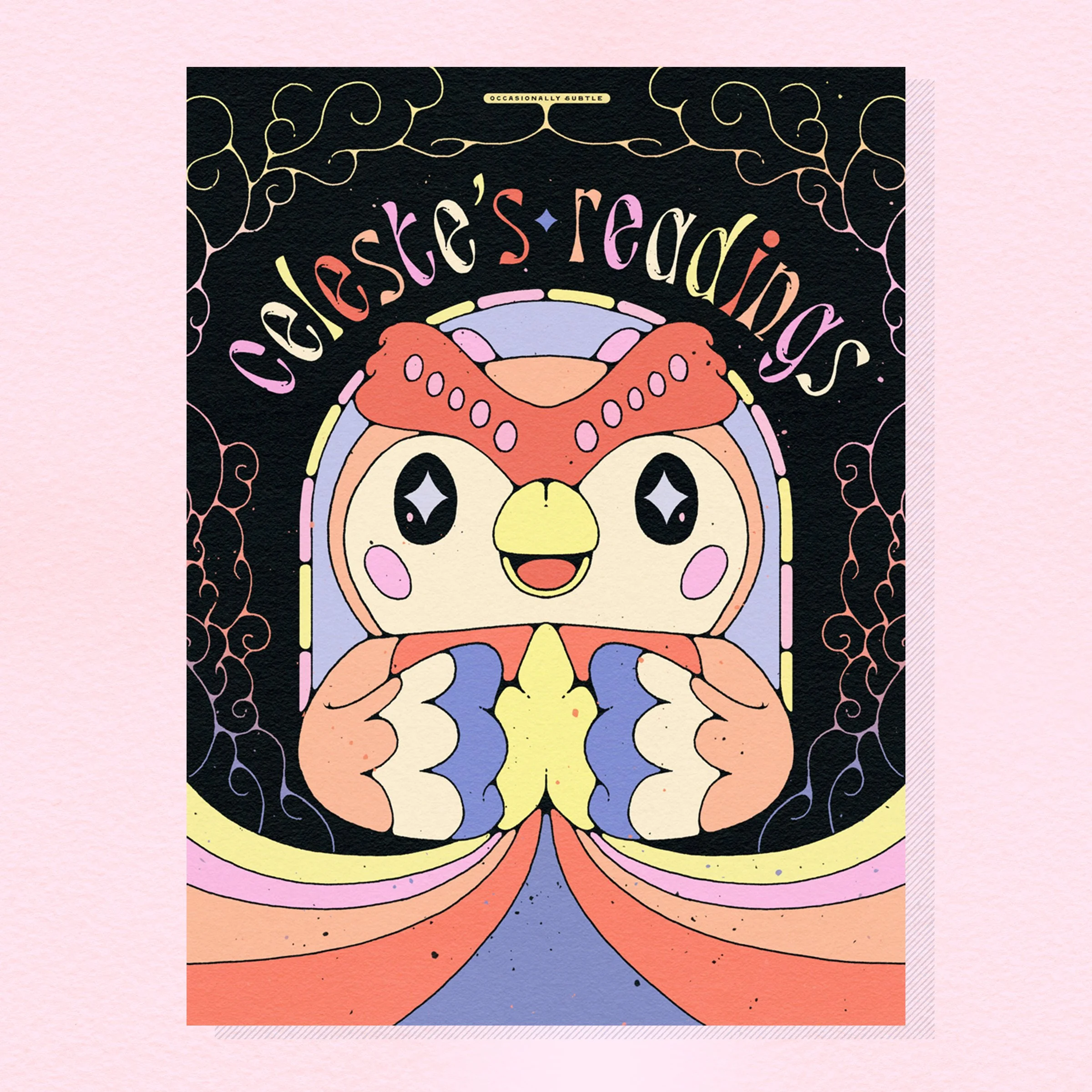 celeste's readings ~ 12"x 16" matte print