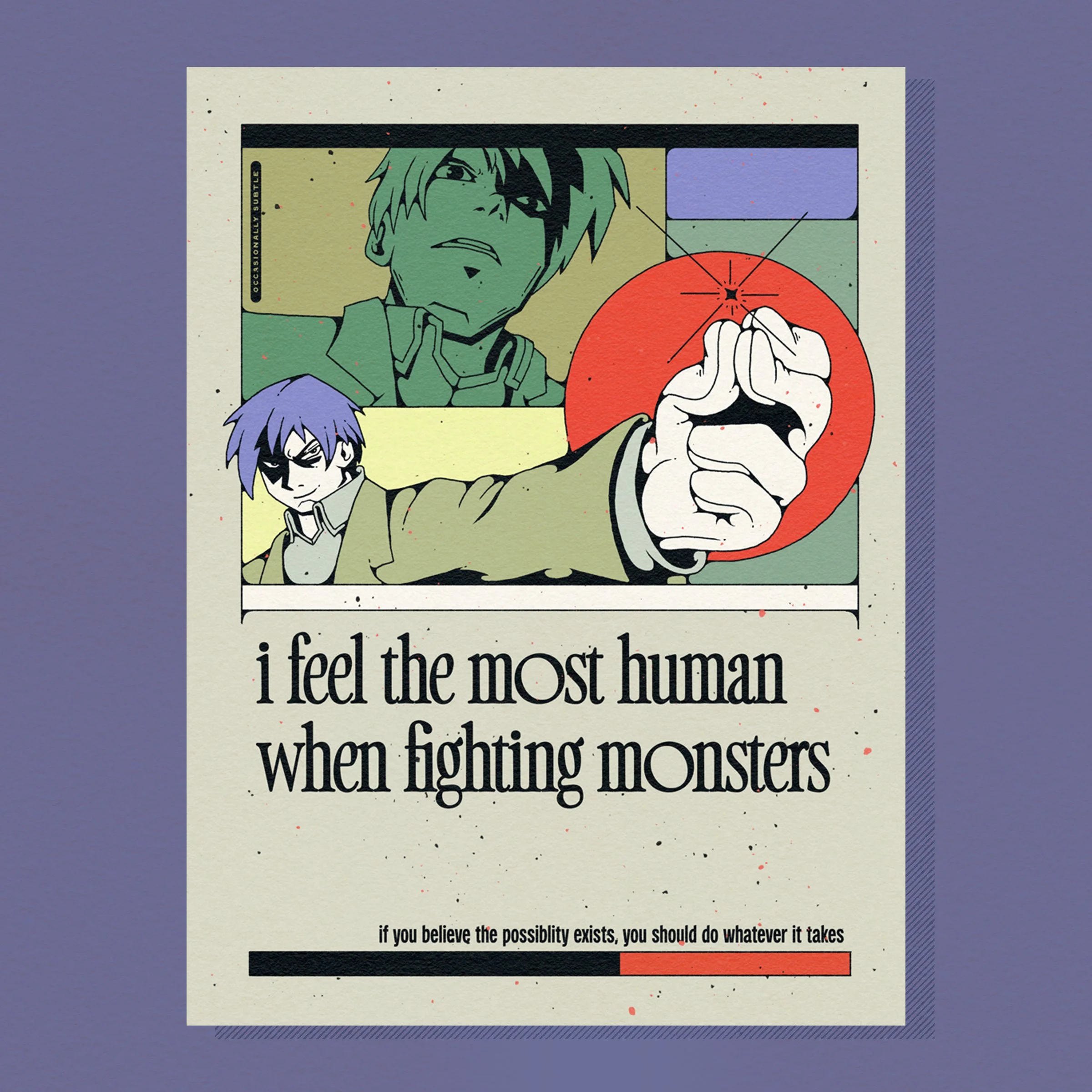 fmab ~ monsters ~ 12x16 matte print