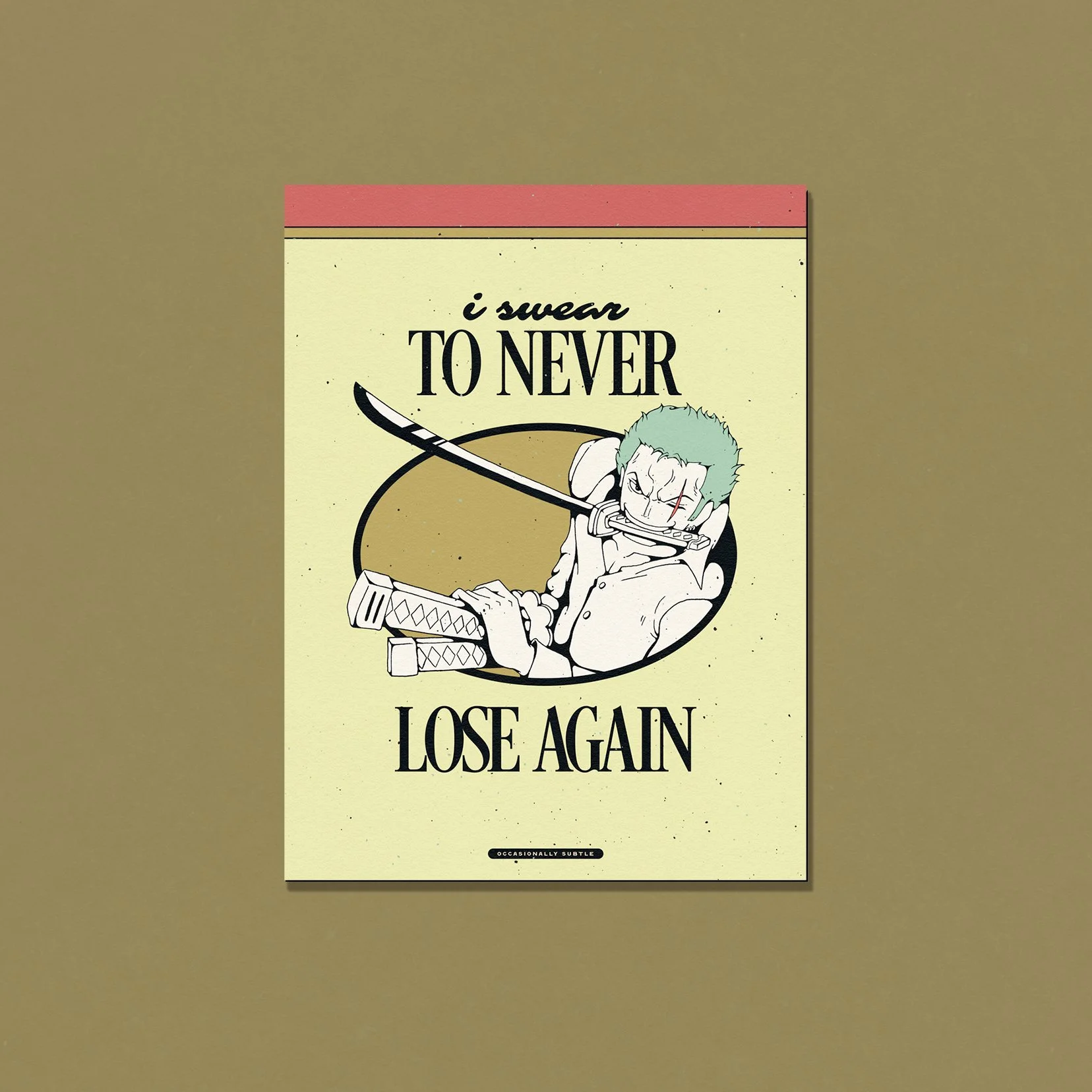 never ~ 3x4 glossy decorative magnet